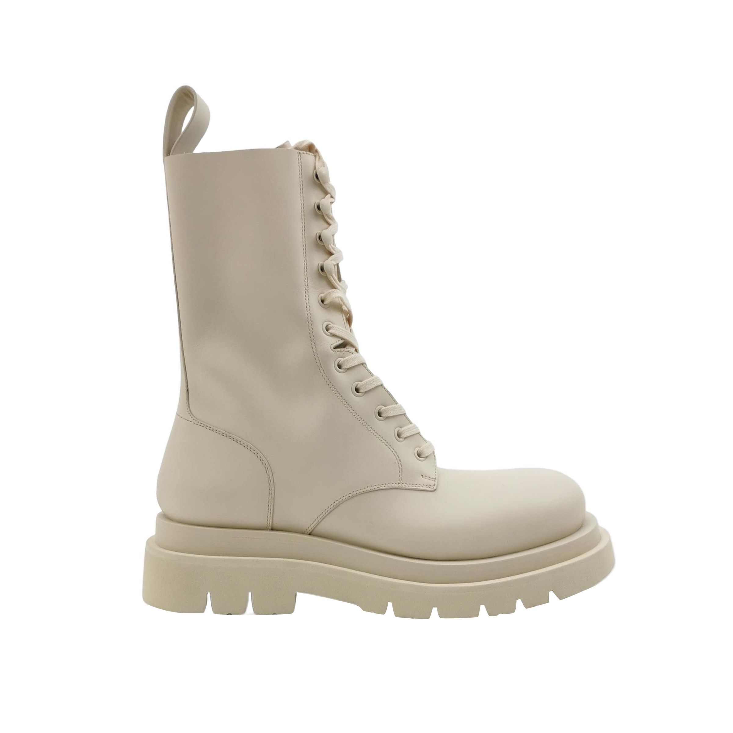 Bottega Veneta Bottega Veneta Beige Leather Lace-Up Boots 41 Size US 8 / EU 41 - 2 Thumbnail