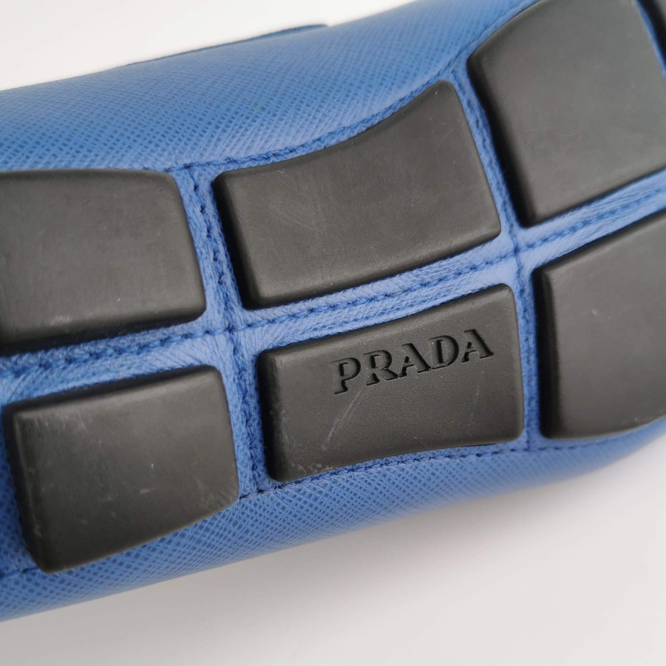 Prada Prada Blue Saffiano Leather Driving Shoes Size 40 Size US 7 / EU 40 - 10 Thumbnail