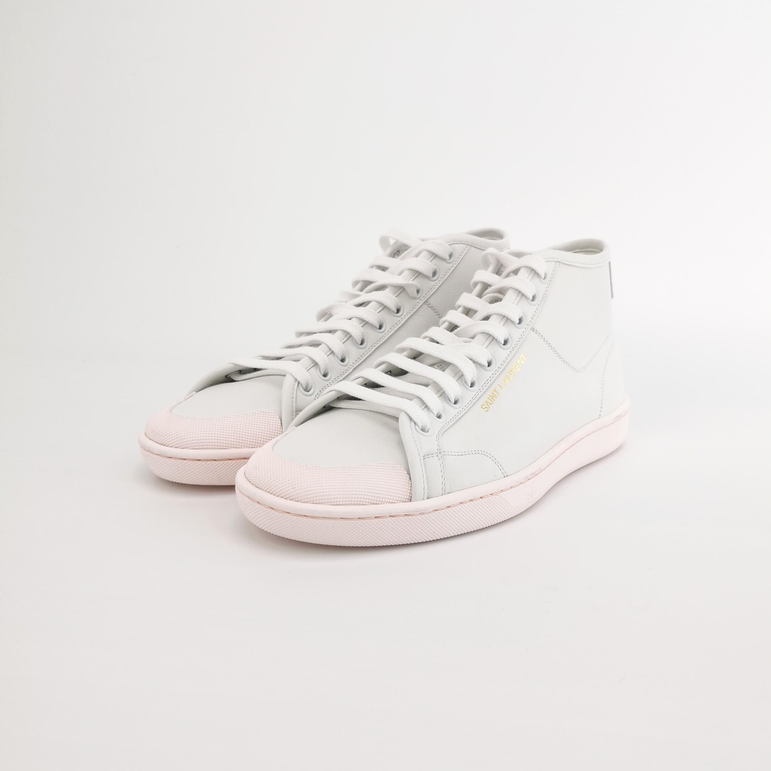 Saint Laurent Paris Saint Laurent Leather Court Classic SL/39 Sneakers EU 40.5 Size US 7 / EU 40 - 4 Thumbnail
