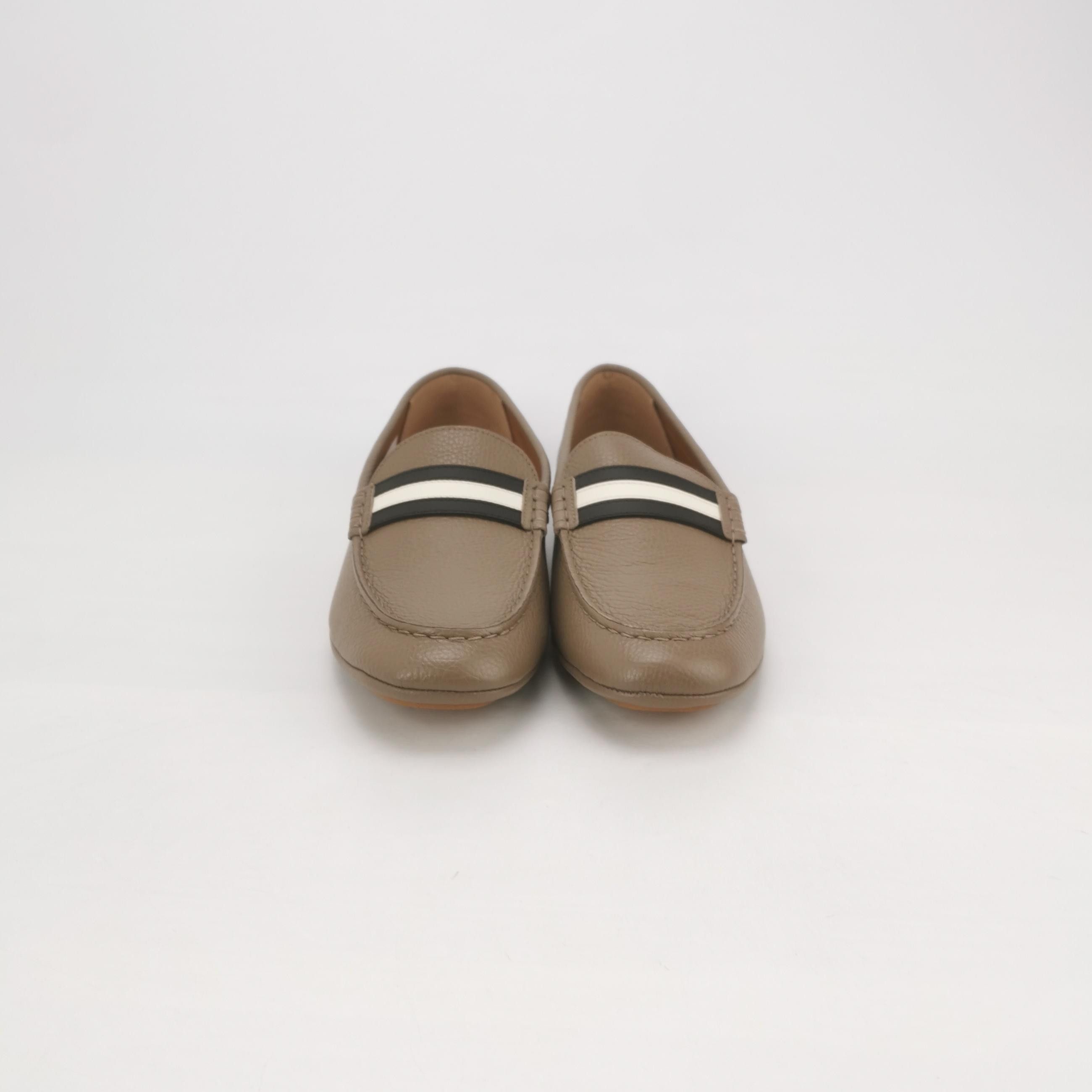Bally Bally Stripe Grained Leather Loafers 41.5 Size US 8 / EU 41 - 4 Thumbnail