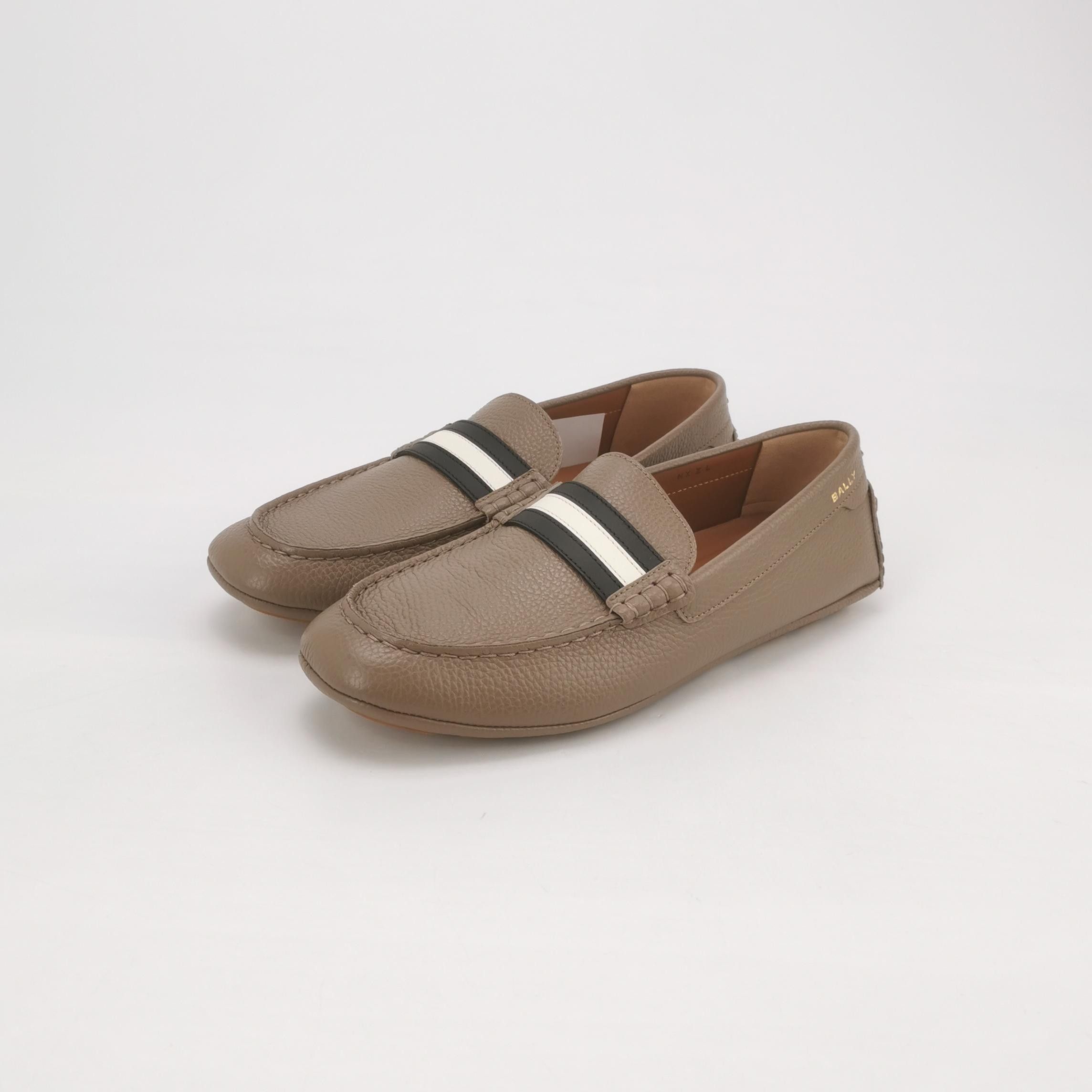 Bally Bally Stripe Grained Leather Loafers 41.5 Size US 8 / EU 41 - 3 Thumbnail