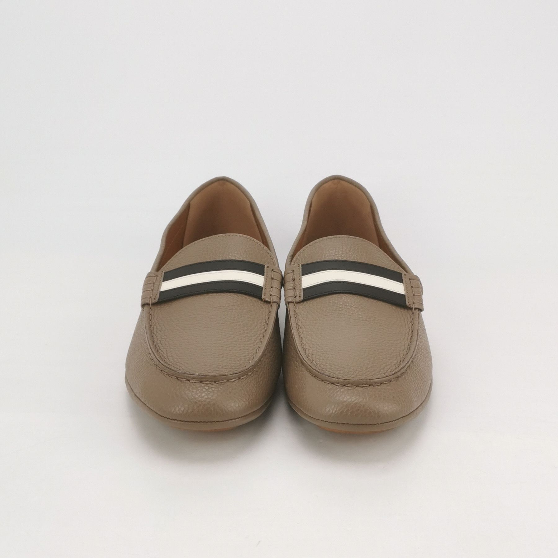 Bally Bally Striped Grained Leather Driving Loafers EU 43 Size US 10 / EU 43 - 4 Thumbnail