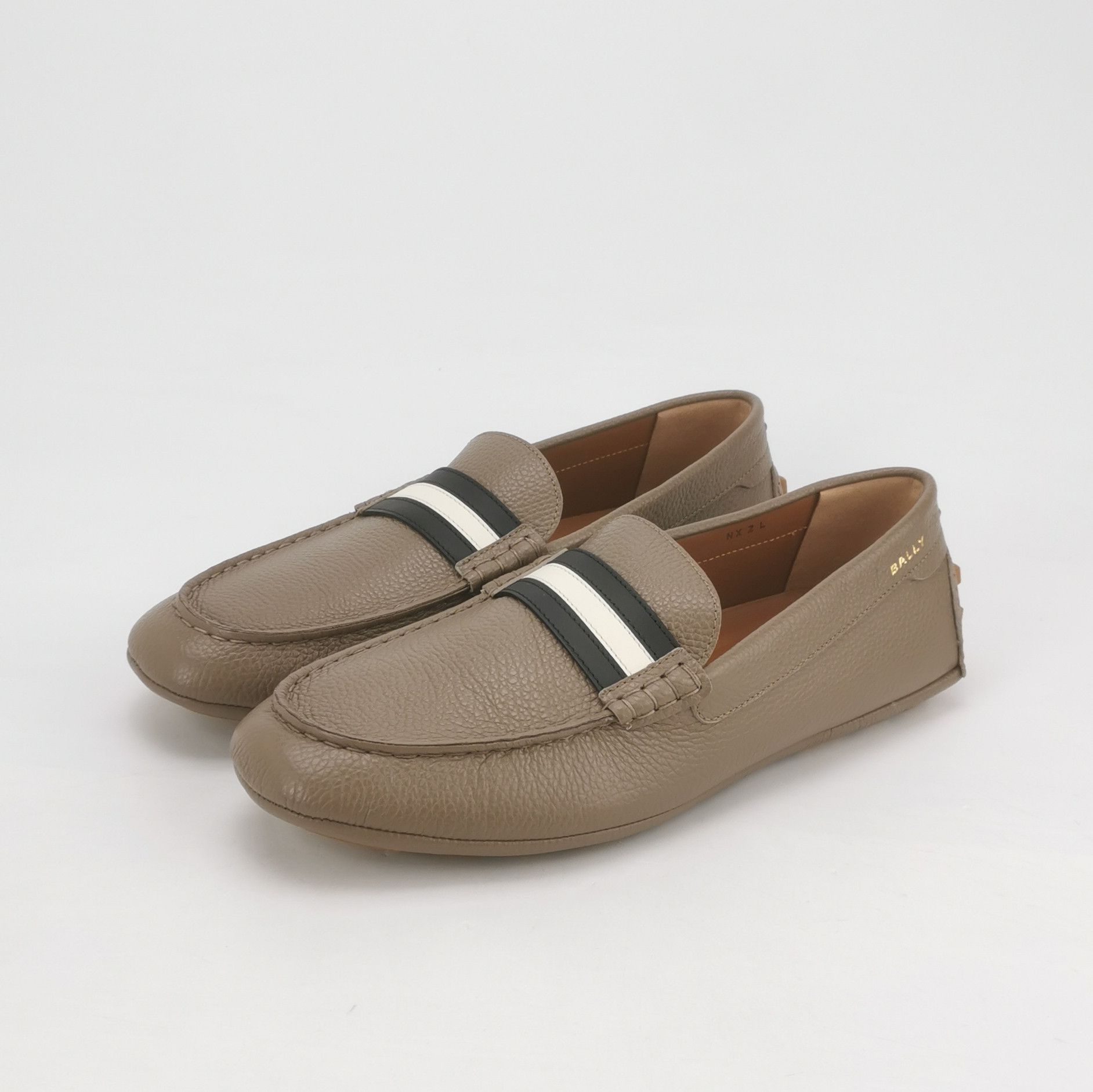 Bally Bally Stripe Grained Leather Driving Loafers 43 Size US 10 / EU 43 - 3 Thumbnail