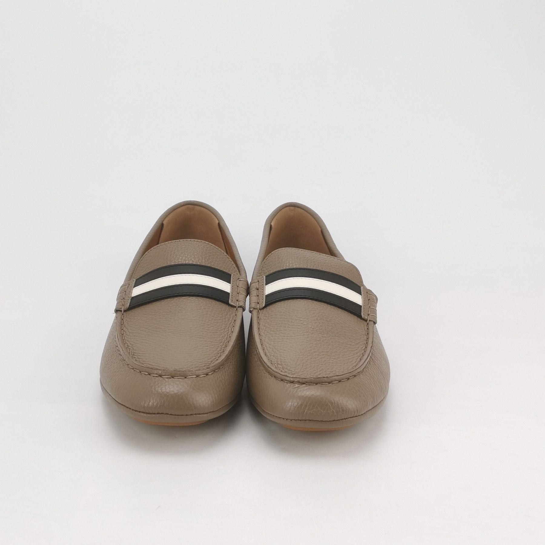 Bally Bally Stripe Grained Leather Driving Loafers 43 Size US 10 / EU 43 - 4 Thumbnail
