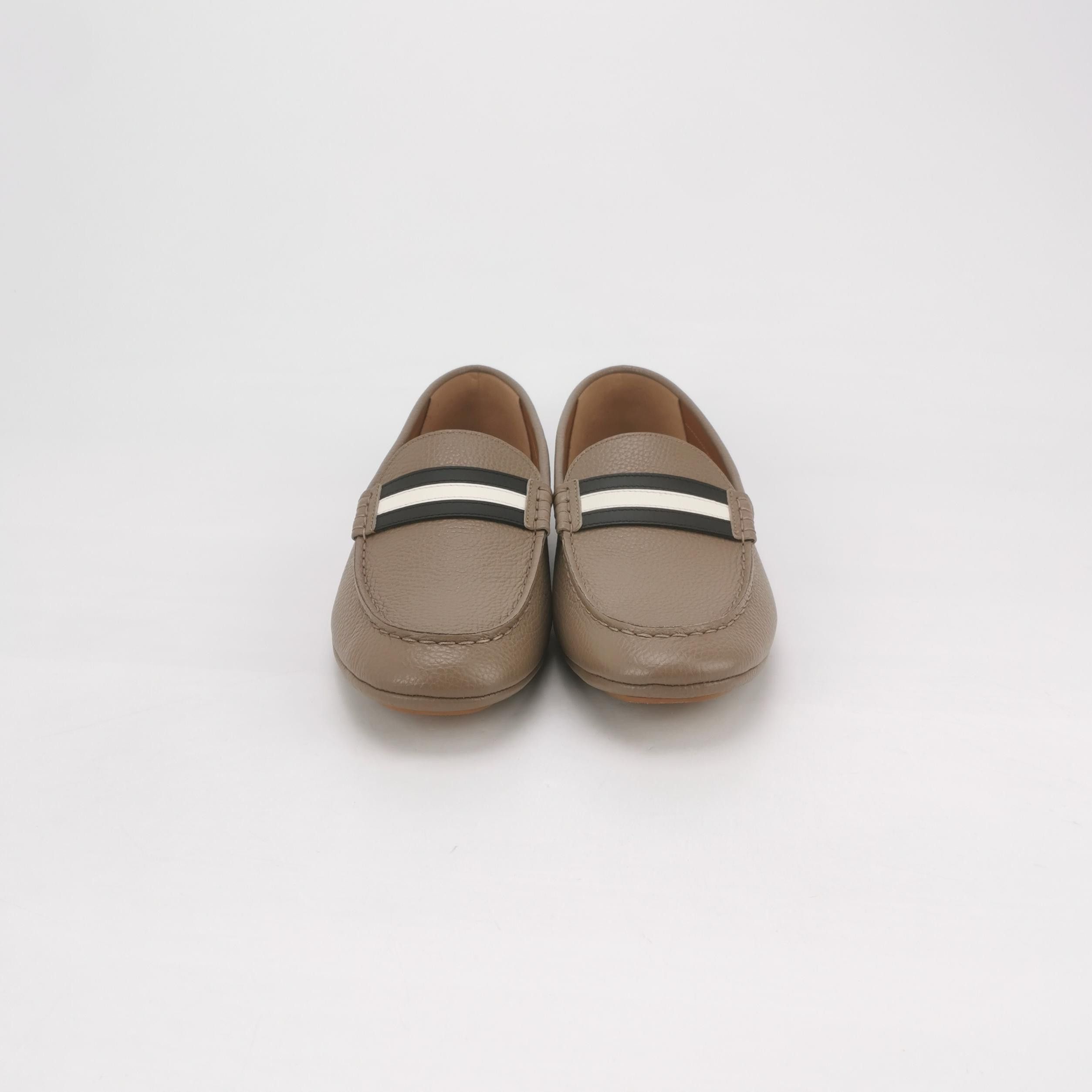 Bally Bally Striped Pebbled Leather Loafers EU 41.5 Size US 8 / EU 41 - 4 Thumbnail
