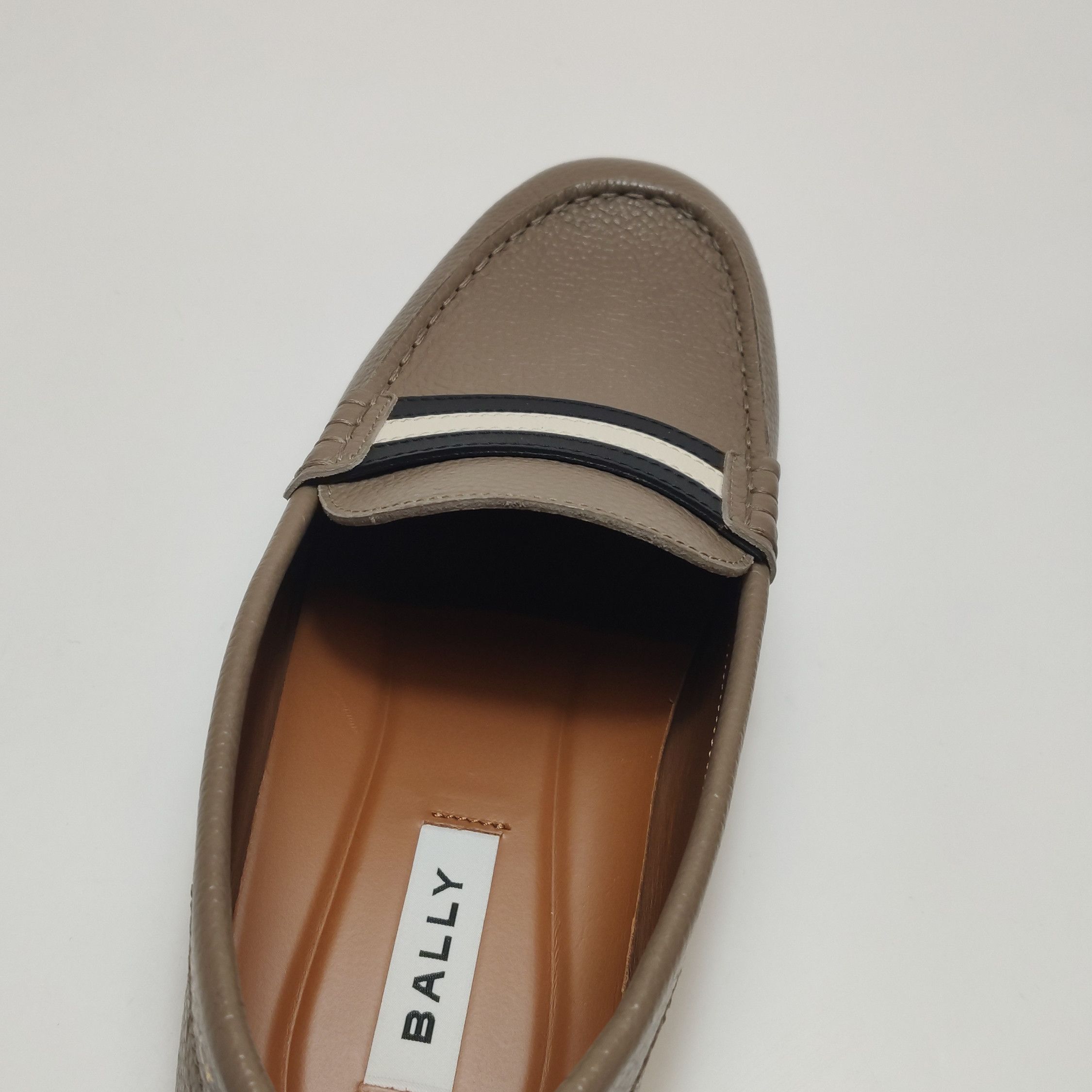 Bally Bally Striped Pebbled Leather Loafers EU 41.5 Size US 8 / EU 41 - 12 Thumbnail