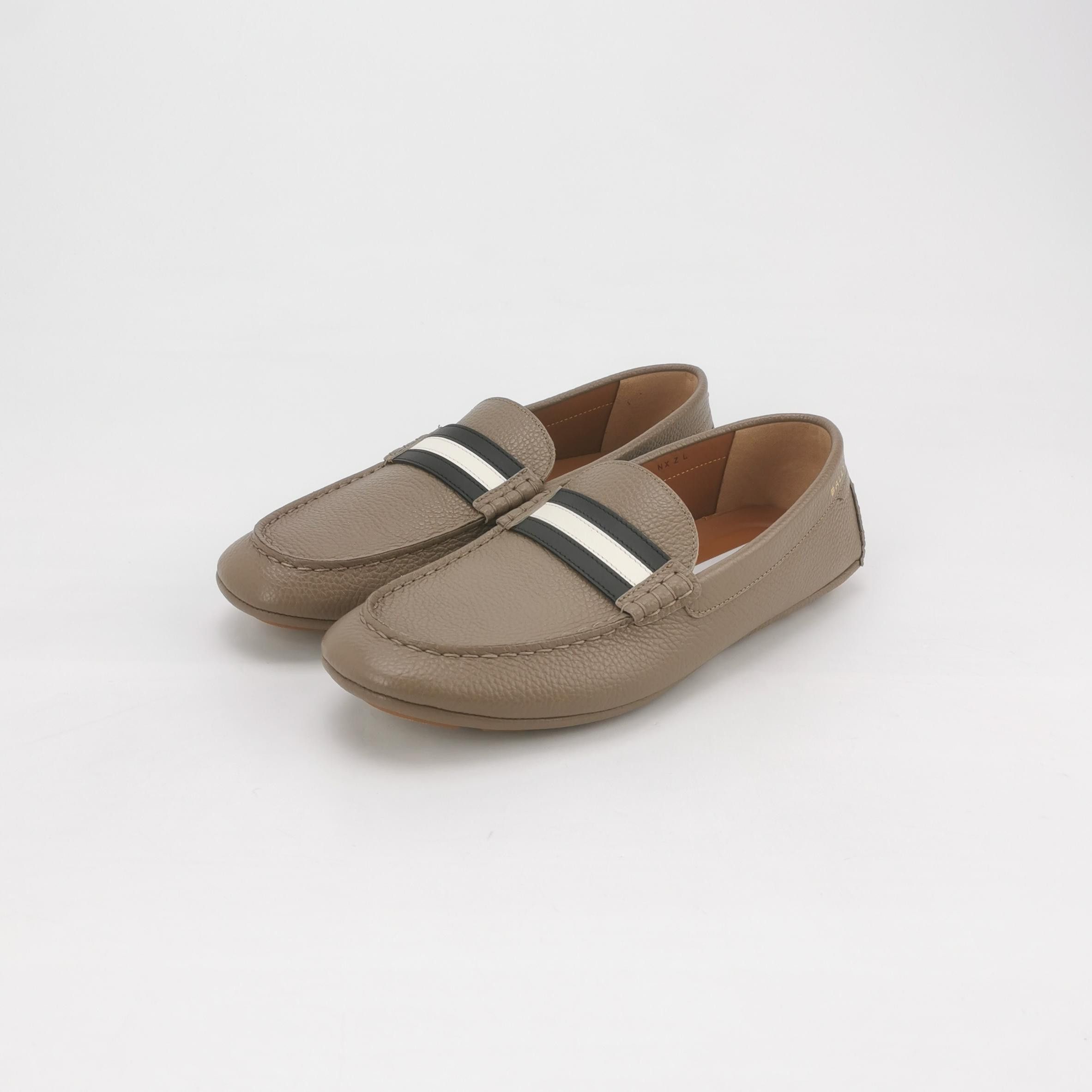 Bally Bally Striped Pebbled Leather Loafers EU 41.5 Size US 8 / EU 41 - 3 Thumbnail