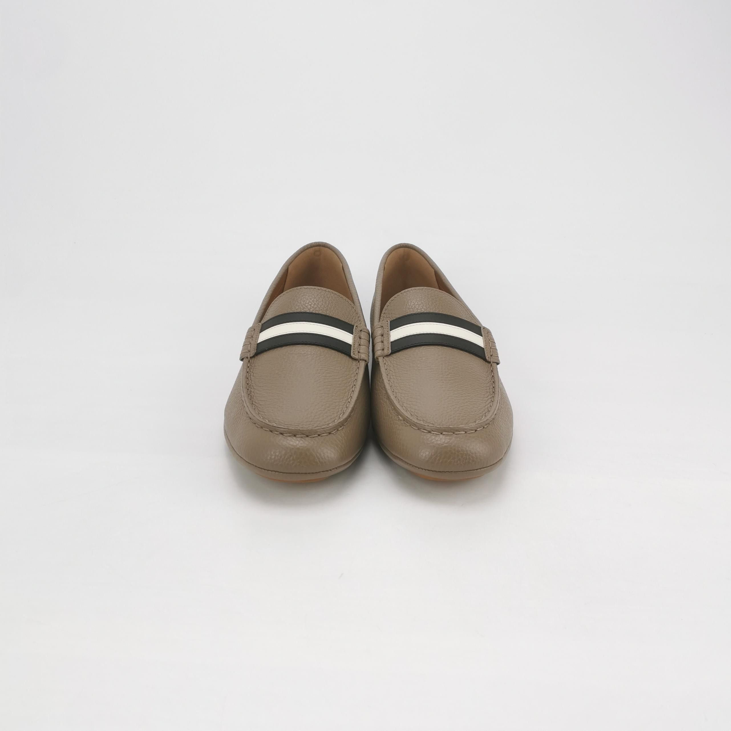 Bally Bally Grained Leather Striped Loafers Size 41.5 Size US 8 / EU 41 - 4 Thumbnail
