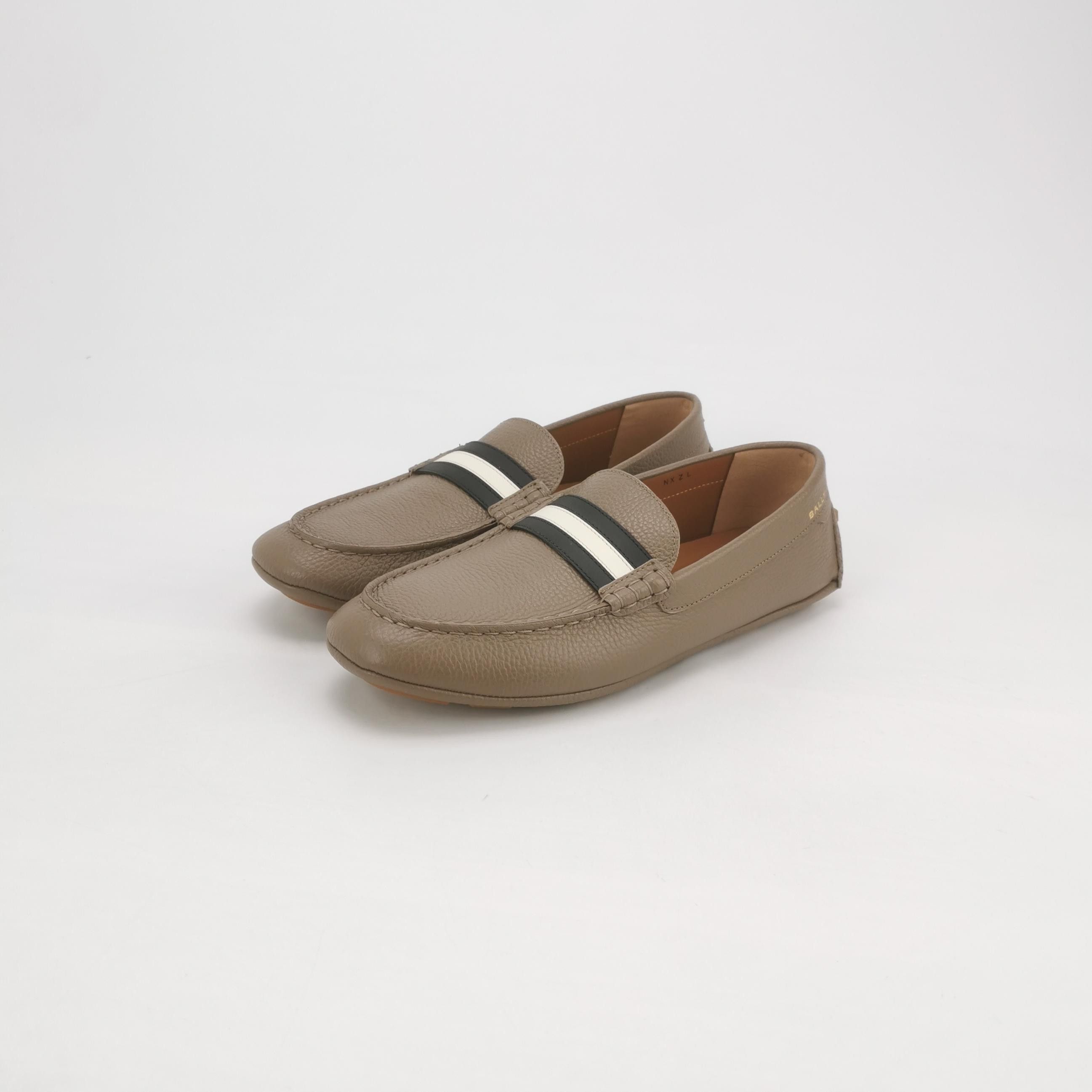Bally Bally Stripe Detail Grained Leather Loafers EU 42 Size US 9 / EU 42 - 3 Thumbnail