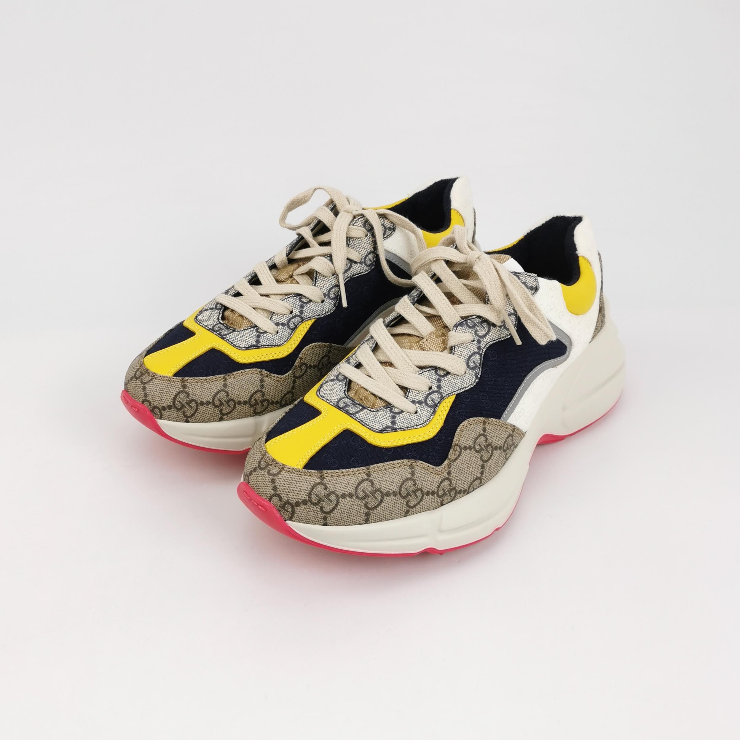 Gucci Gucci Rhyton GG Supreme Sneakers 41.5 Size US 8 / EU 41 - 3 Thumbnail
