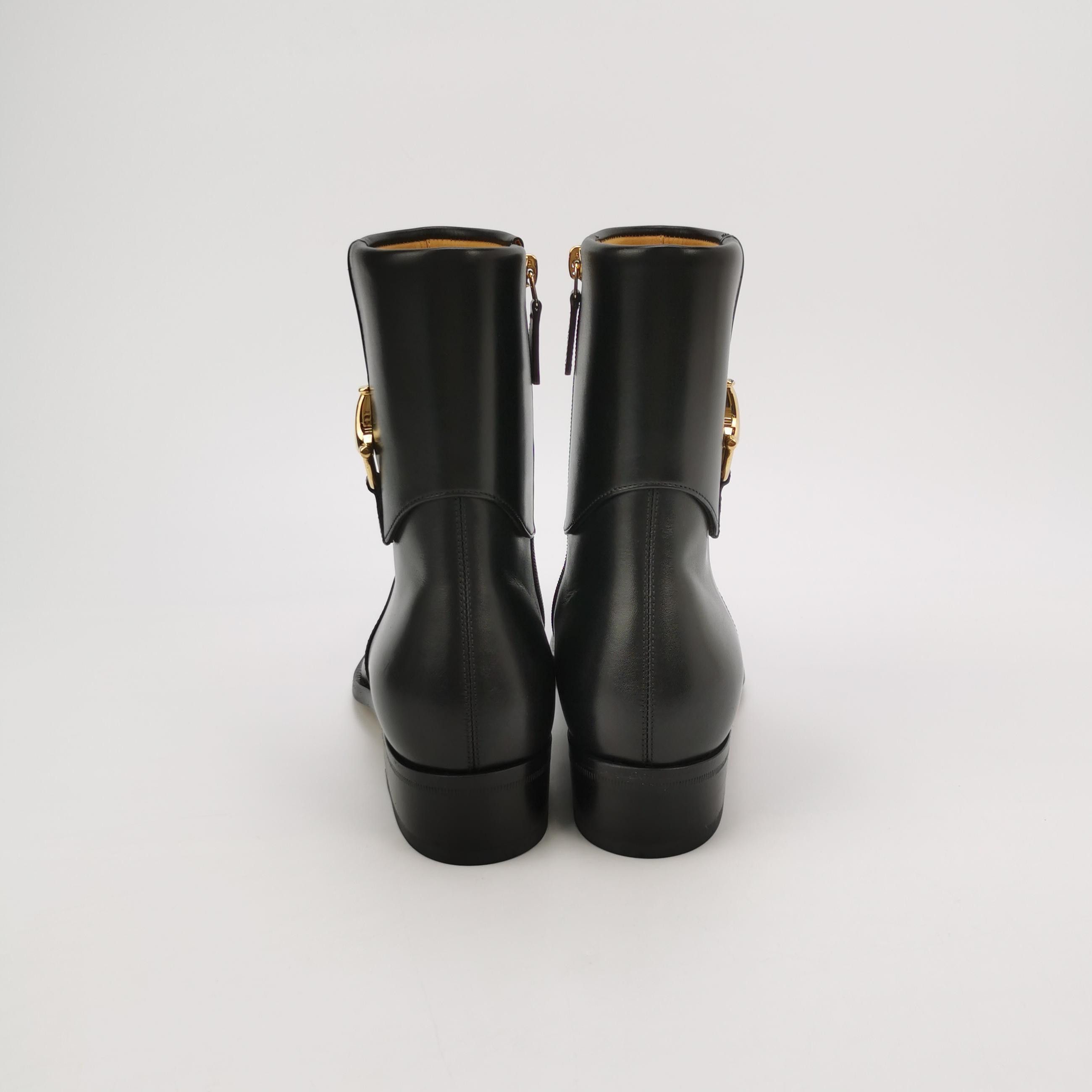 Gucci Gucci Half-Horsebit Leather Boots 38.5 Size US 8.5 / IT 38.5 - 5 Thumbnail