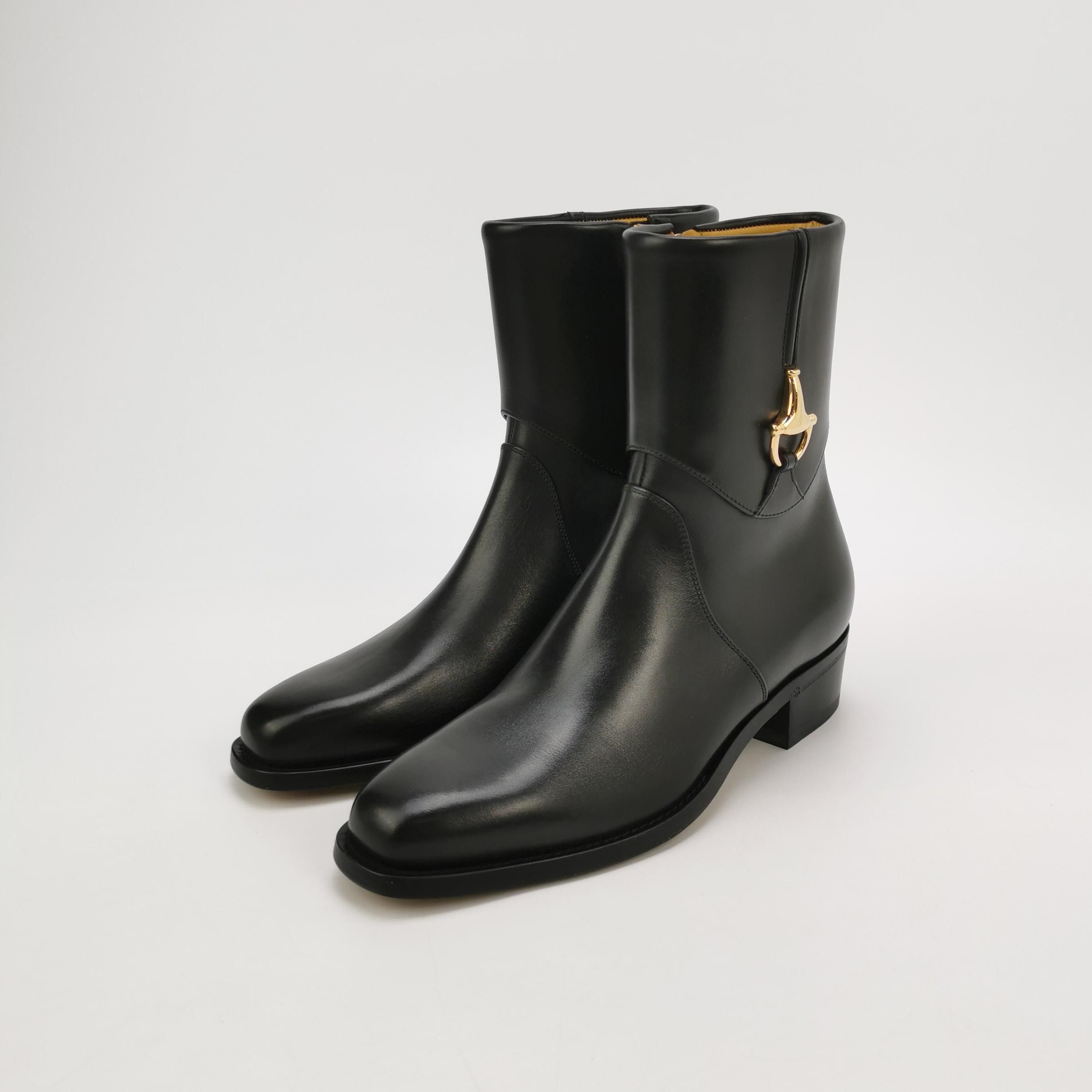 Gucci Gucci Half-Horsebit Leather Boots 38.5 Size US 8.5 / IT 38.5 - 3 Thumbnail