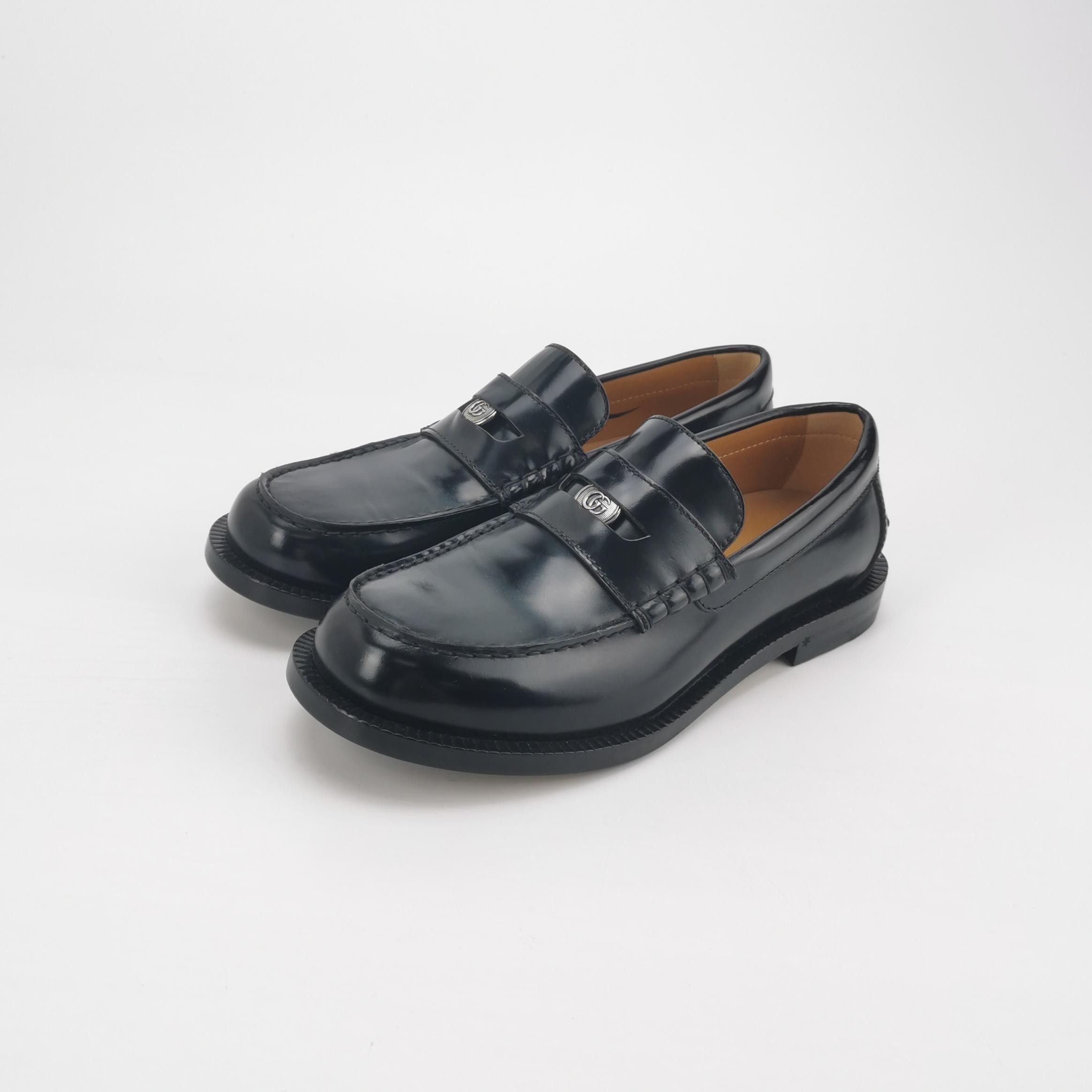 Gucci Gucci Interlocking G Leather Loafers 7 Size US 8 / EU 41 - 3 Thumbnail