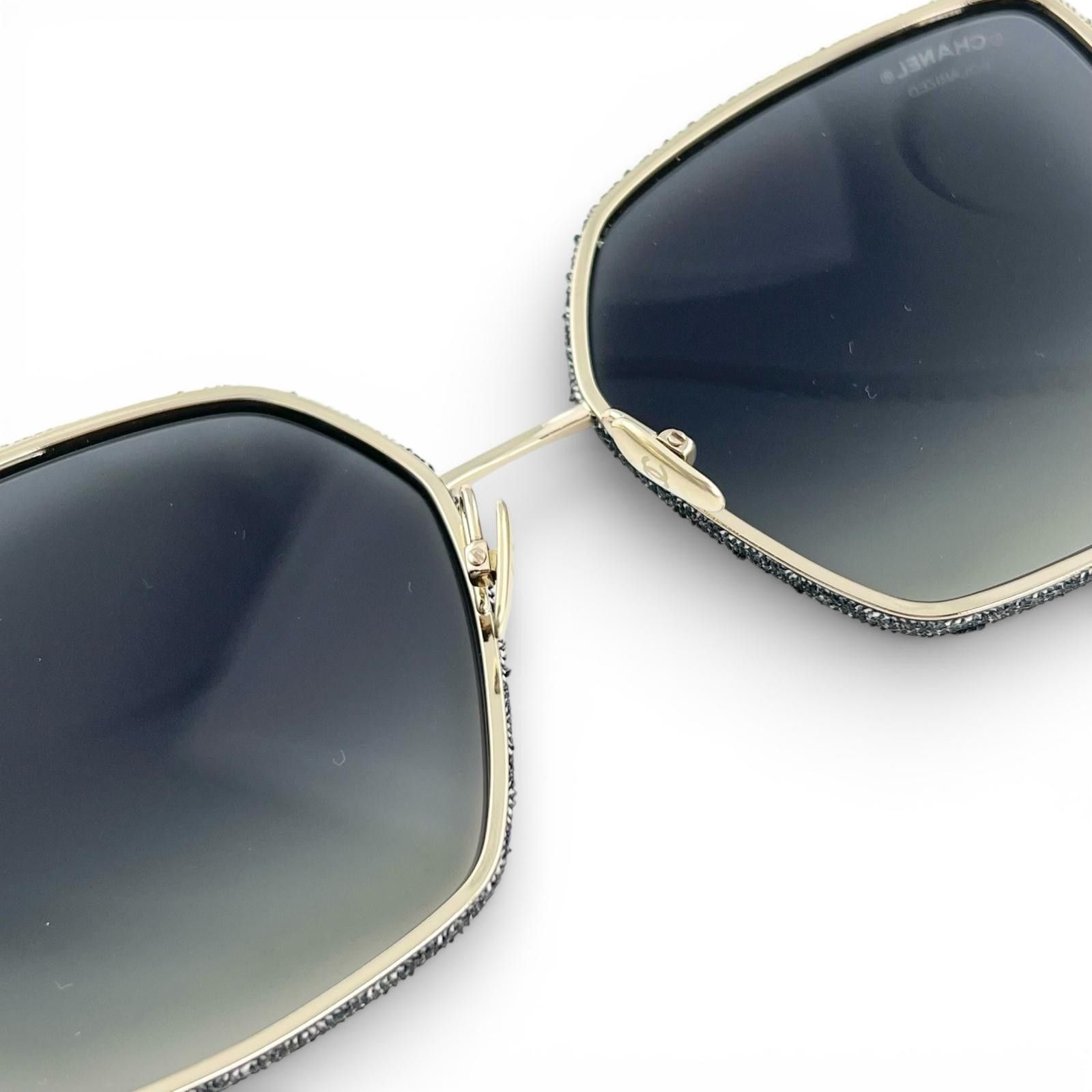 Chanel Chanel Chanel COCO Mark Square Shape Sunglasses Textile Sunglasses 4288Q DUTY FREE for USA Size ONE SIZE - 8 Thumbnail