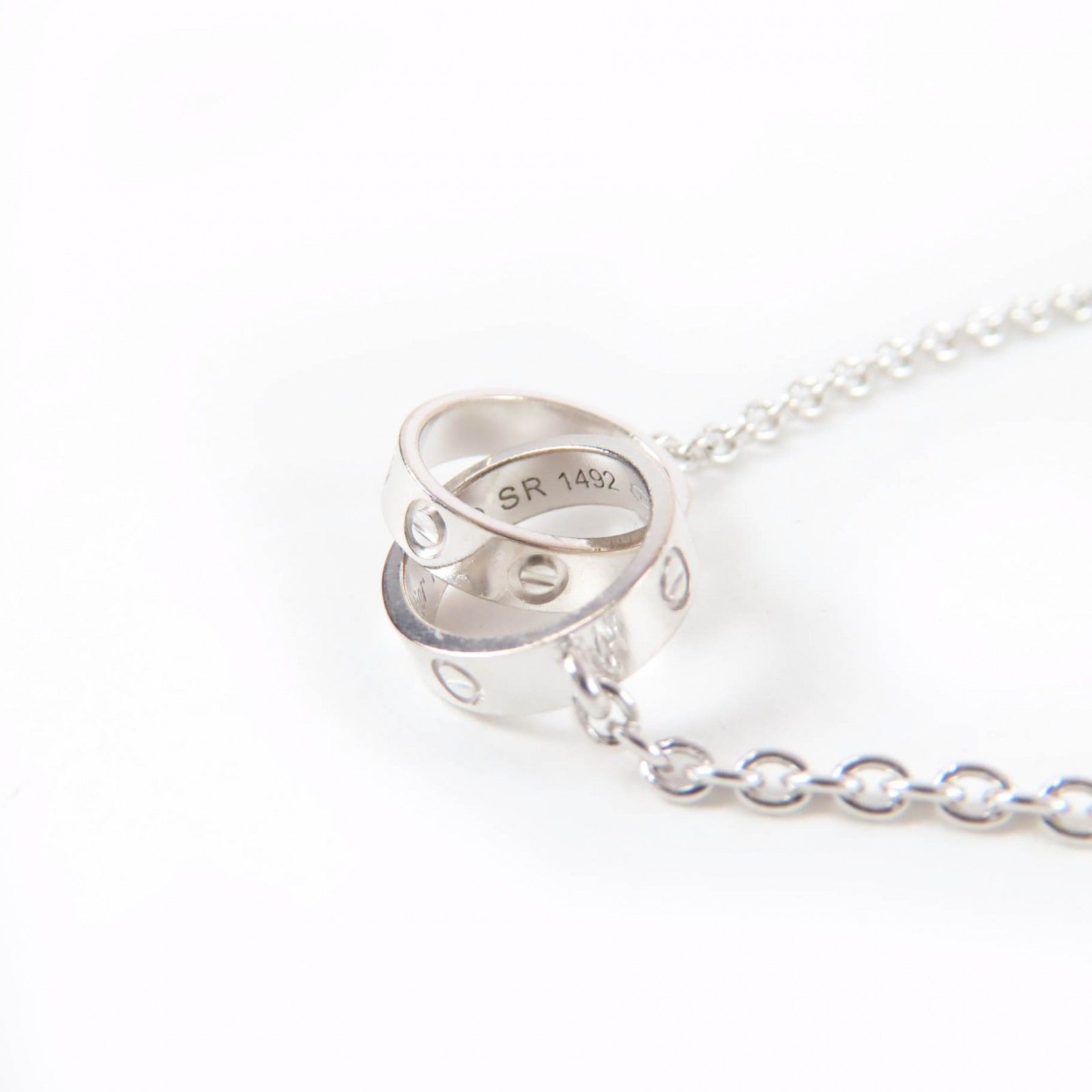 Cartier Cartier Cartier Baby Love Au750 White Gold Necklace Precious Metal Necklace DUTY FREE for USA Size ONE SIZE - 4 Thumbnail