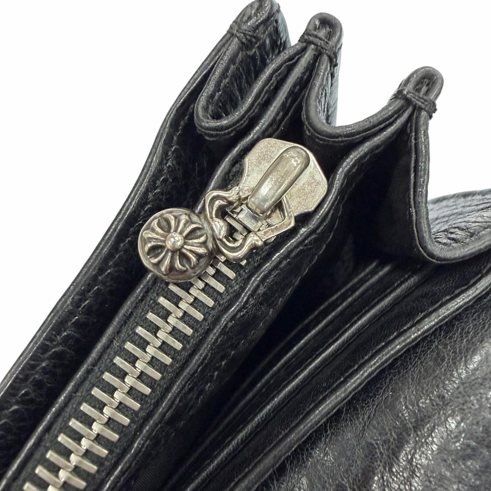 Chrome Hearts Chrome Hearts Chrome Hearts Judy Cross Button Leather Long Wallet Leather Long Wallet DUTY FREE for USA Size ONE SIZE - 6 Thumbnail