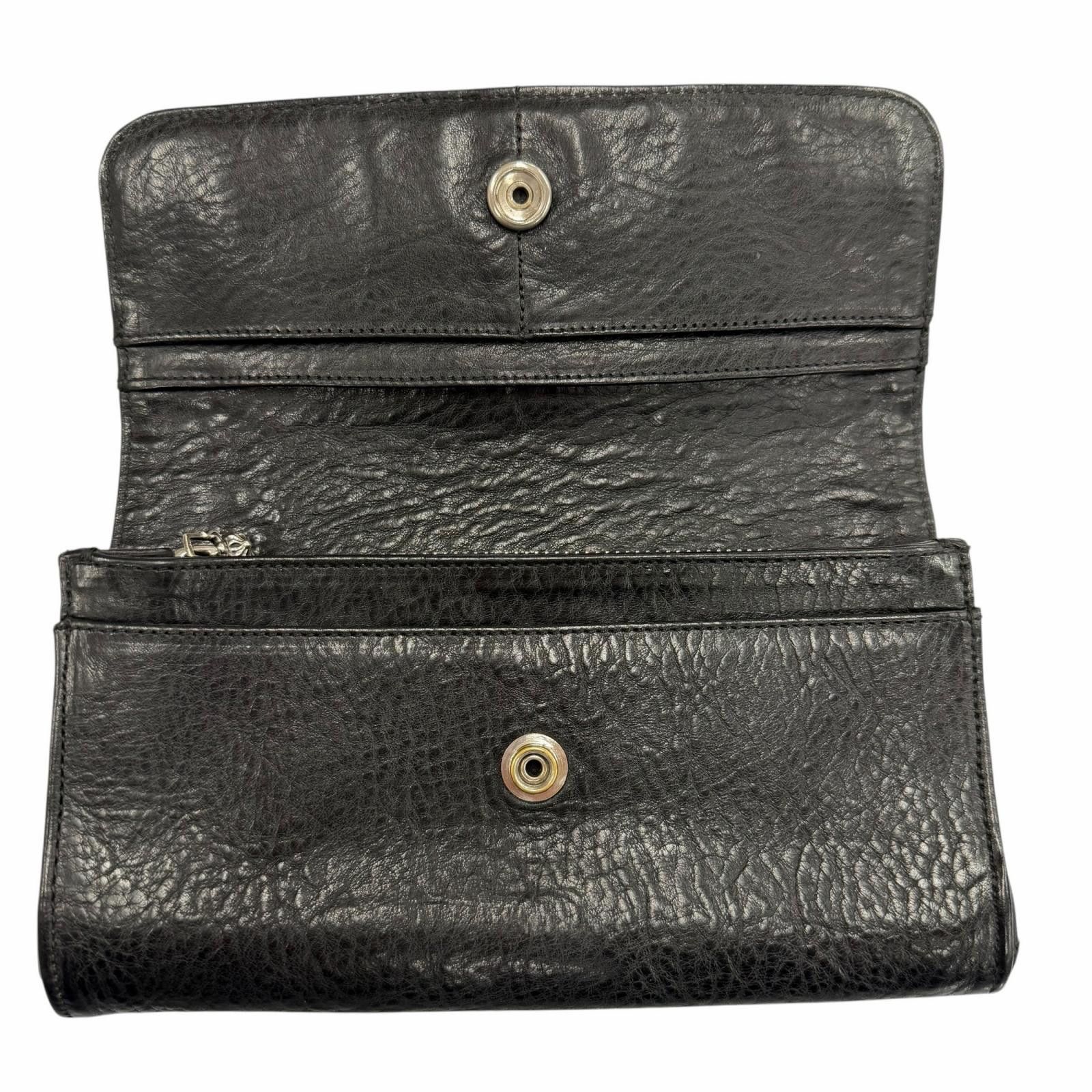 Chrome Hearts Chrome Hearts Chrome Hearts Judy Cross Button Leather Long Wallet Leather Long Wallet DUTY FREE for USA Size ONE SIZE - 4 Thumbnail