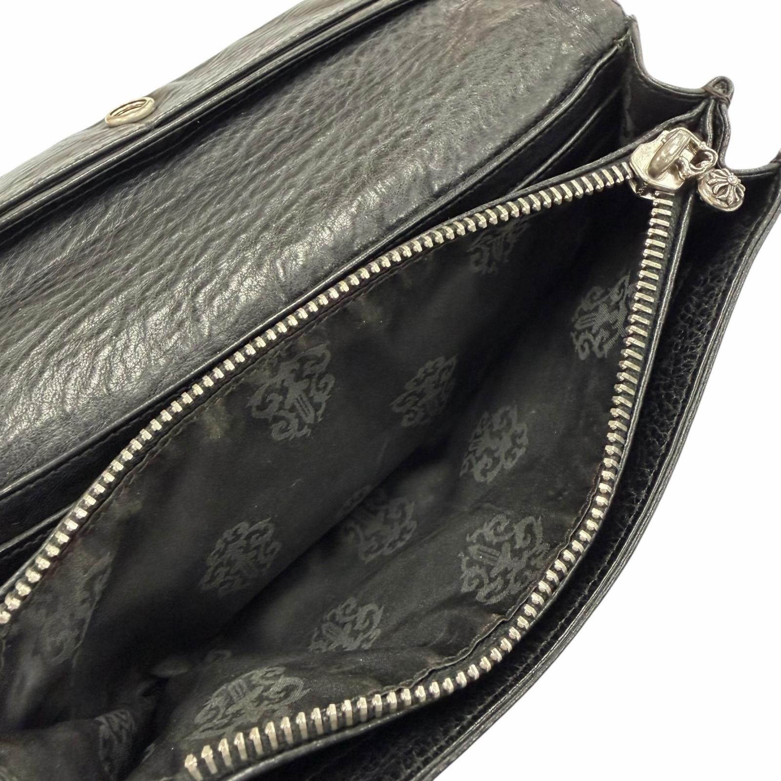 Chrome Hearts Chrome Hearts Chrome Hearts Judy Cross Button Leather Long Wallet Leather Long Wallet DUTY FREE for USA Size ONE SIZE - 5 Thumbnail