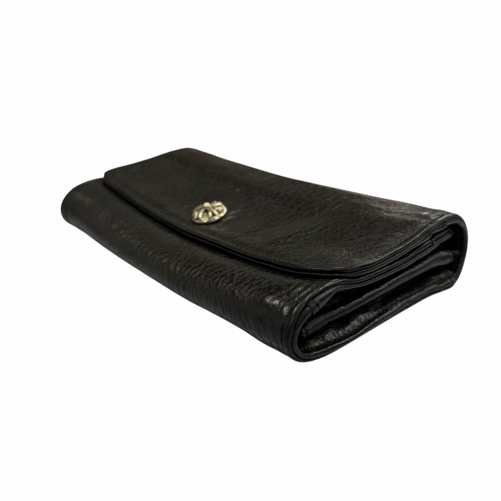 Chrome Hearts Chrome Hearts Chrome Hearts Judy Cross Button Leather Long Wallet Leather Long Wallet DUTY FREE for USA Size ONE SIZE - 3 Thumbnail