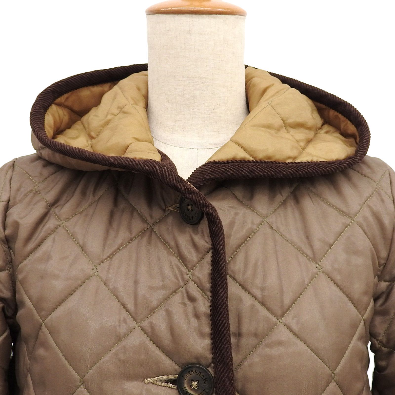 Other Other Lavenham Quilted Hooded Coat Textile Outerwear DUTY FREE for USA Size ONE SIZE - 3 Thumbnail