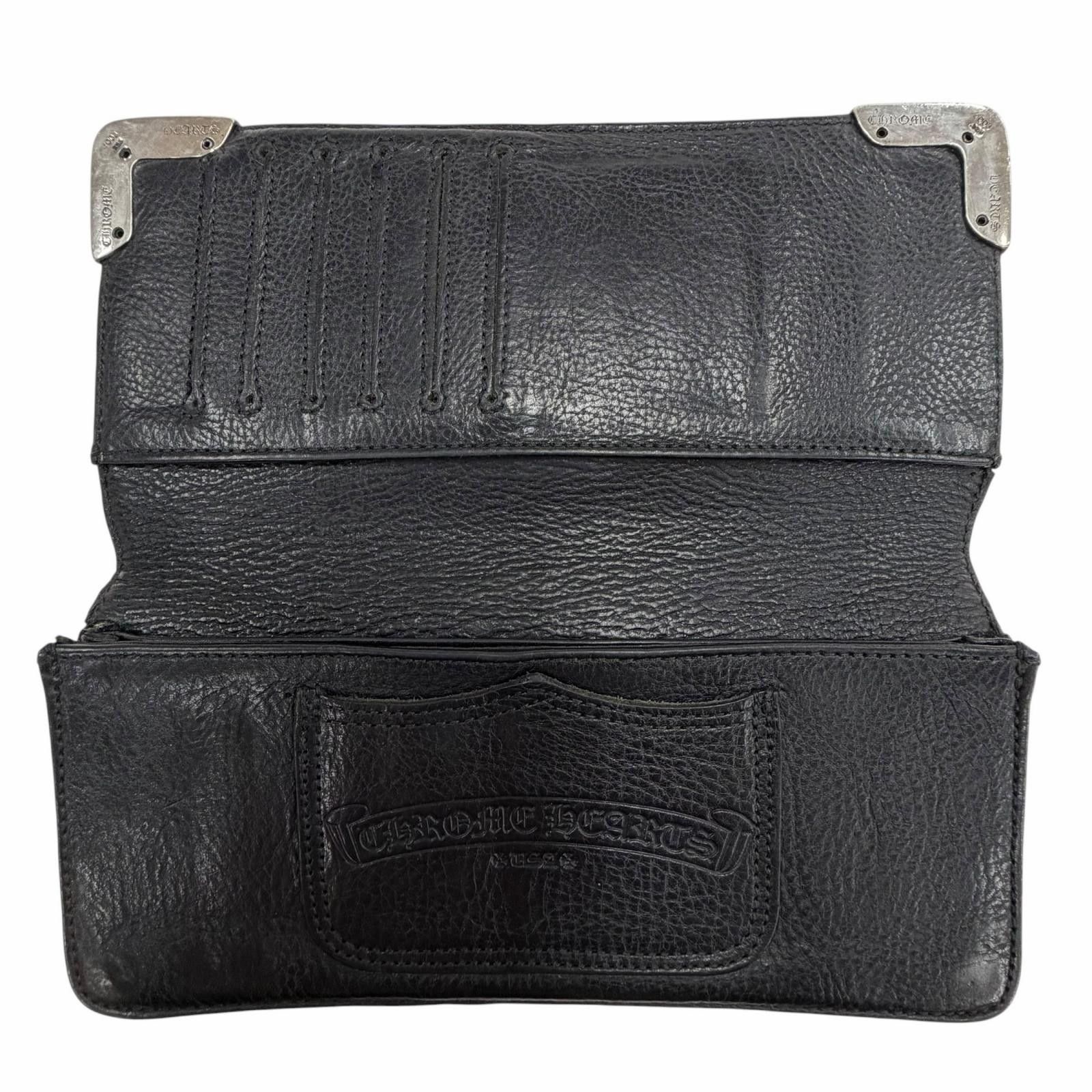 Chrome Hearts Chrome Hearts Chrome Hearts Leather Long Wallet Precious Metal Long Wallet DUTY FREE for USA Size ONE SIZE - 4 Thumbnail