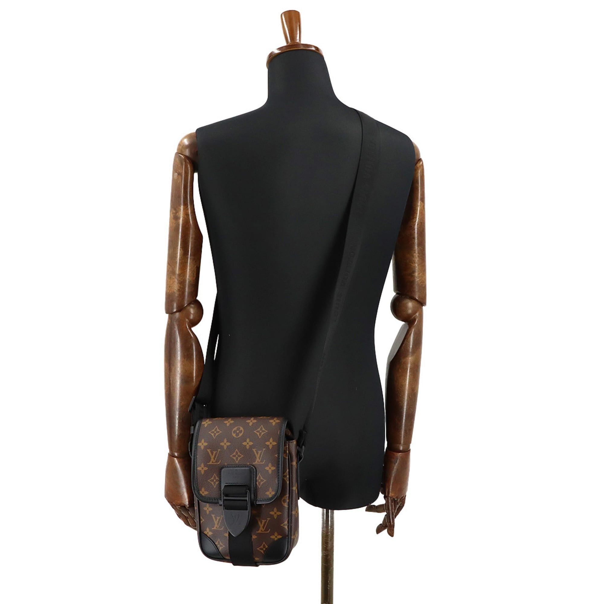 Louis Vuitton Louis Vuitton Monogram Macassar Archy Shoulder Handbag Brown Black M46442 RFID Messenger Size ONE SIZE - 10 Thumbnail