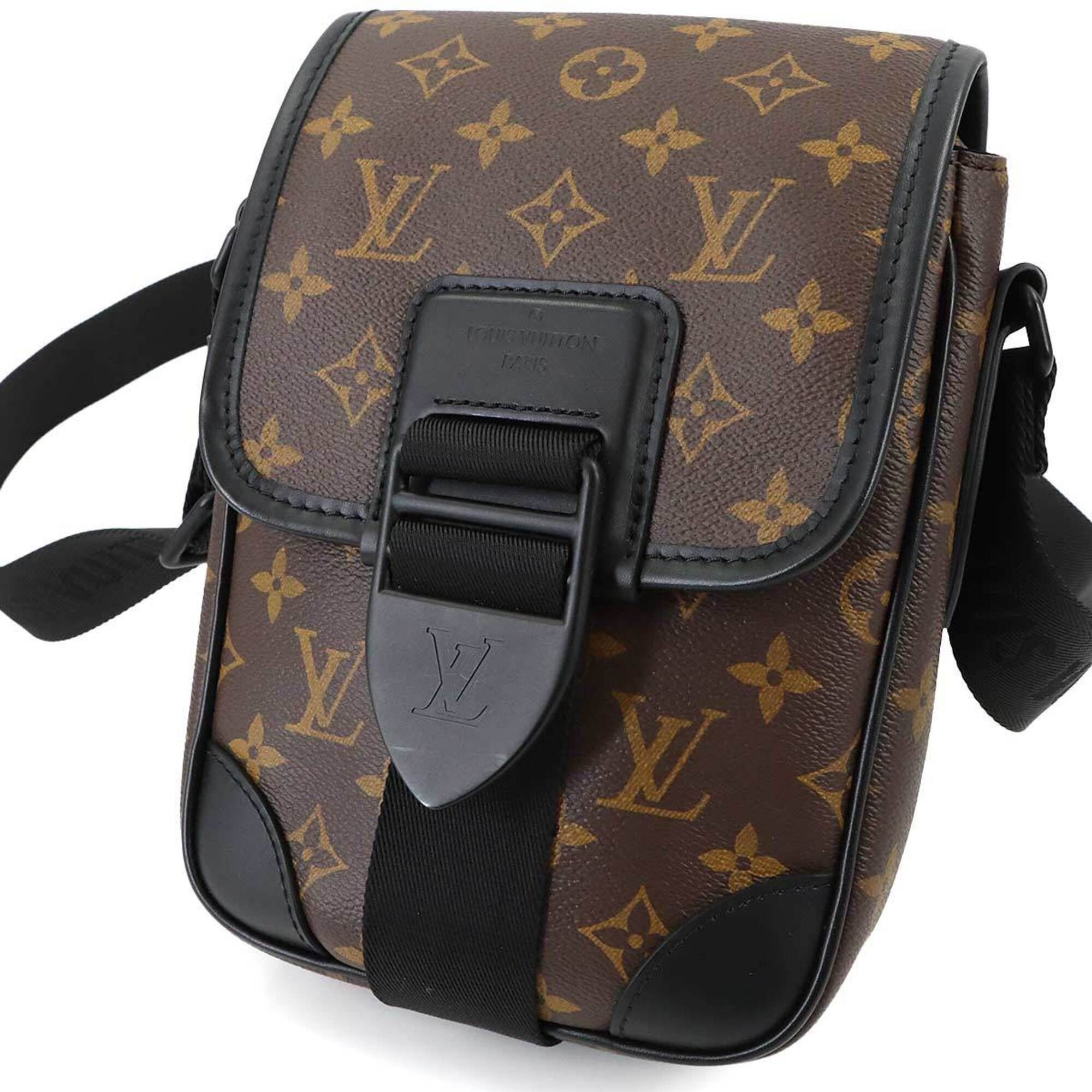 Louis Vuitton Louis Vuitton Monogram Macassar Archy Shoulder Handbag Brown Black M46442 RFID Messenger Size ONE SIZE - 9 Thumbnail