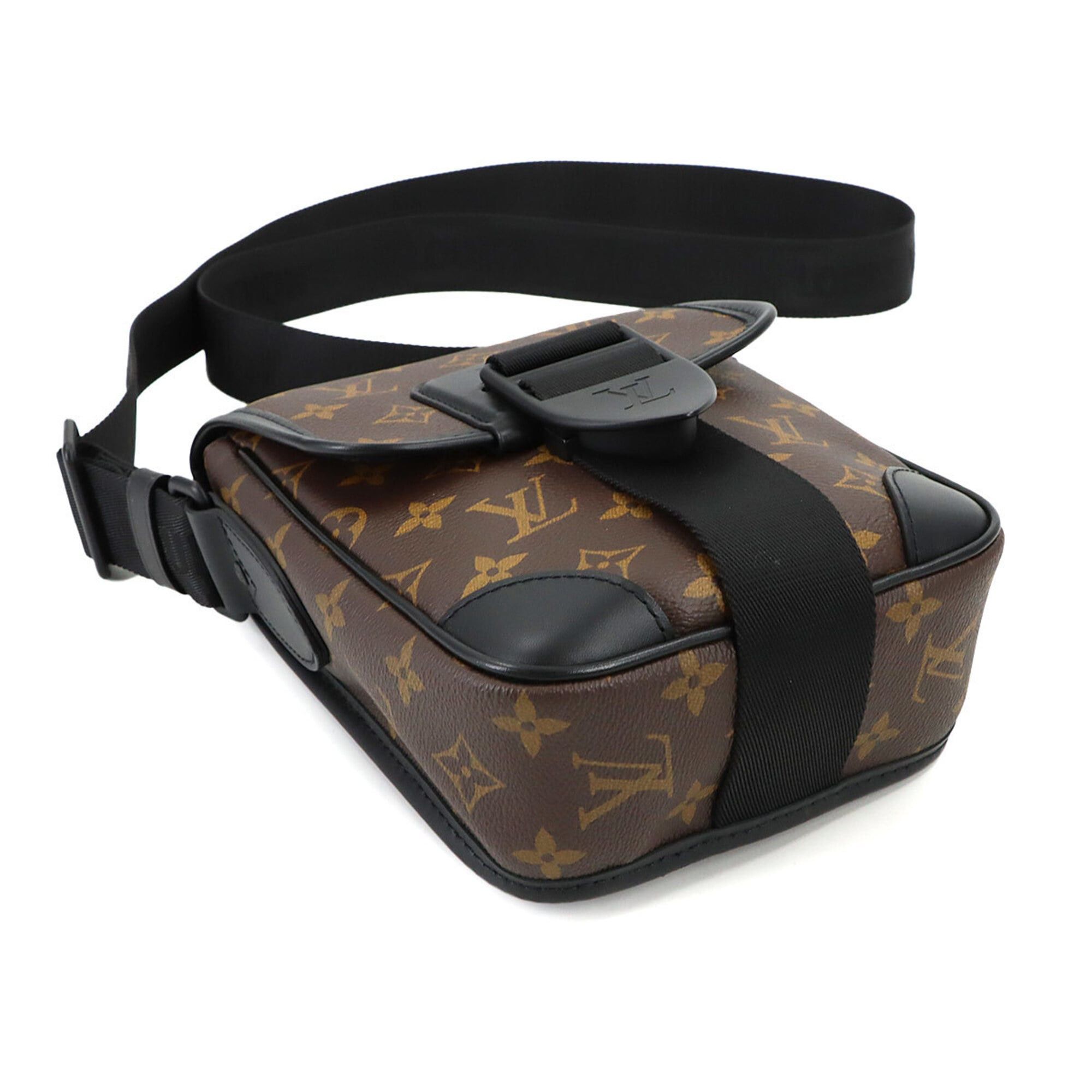 Louis Vuitton Louis Vuitton Monogram Macassar Archy Shoulder Handbag Brown Black M46442 RFID Messenger Size ONE SIZE - 4 Thumbnail