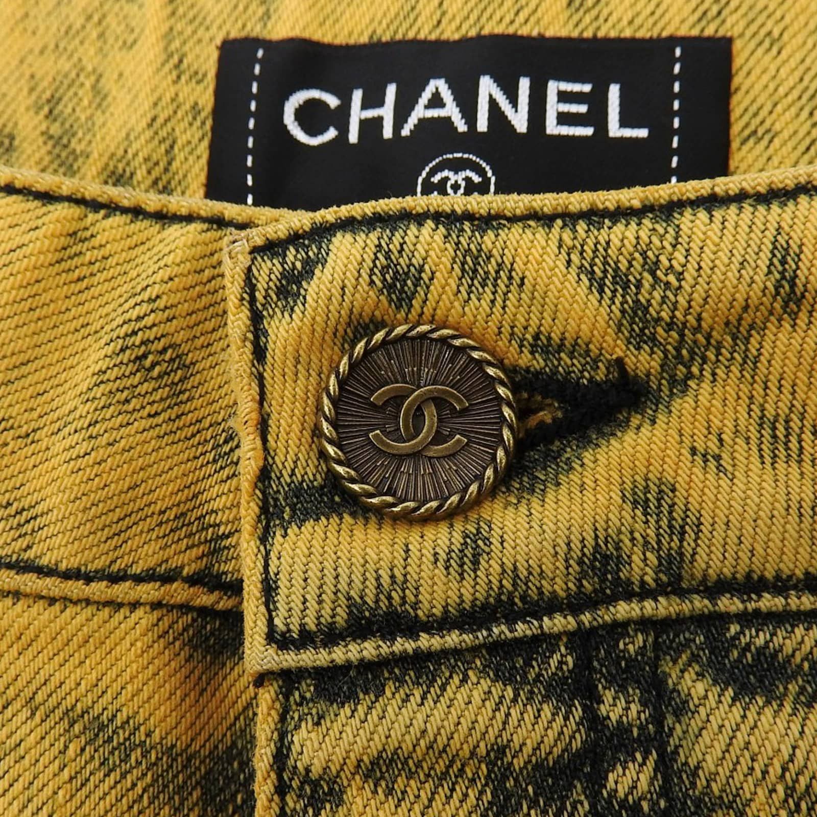 Chanel Chanel Chanel Cotton Denim Pants Textile Pants DUTY FREE for USA Size ONE SIZE - 6 Thumbnail