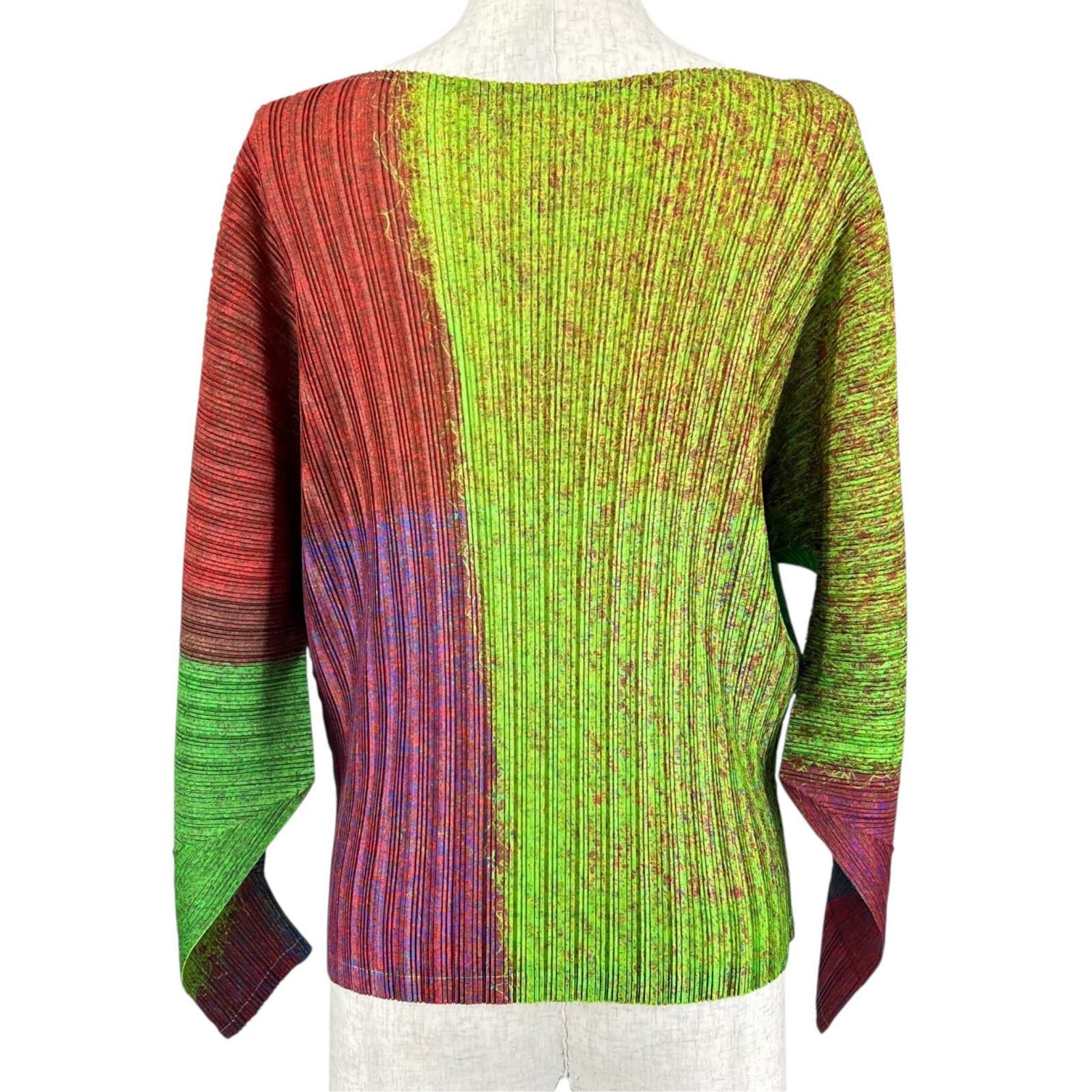 Issey Miyake Issey Miyake Pleats Please Issey Miyake Polyester Long Sleeve T Shirt Textile T-Shirts PP23FK331 DUTY FREE for USA Size ONE SIZE - 2 Thumbnail