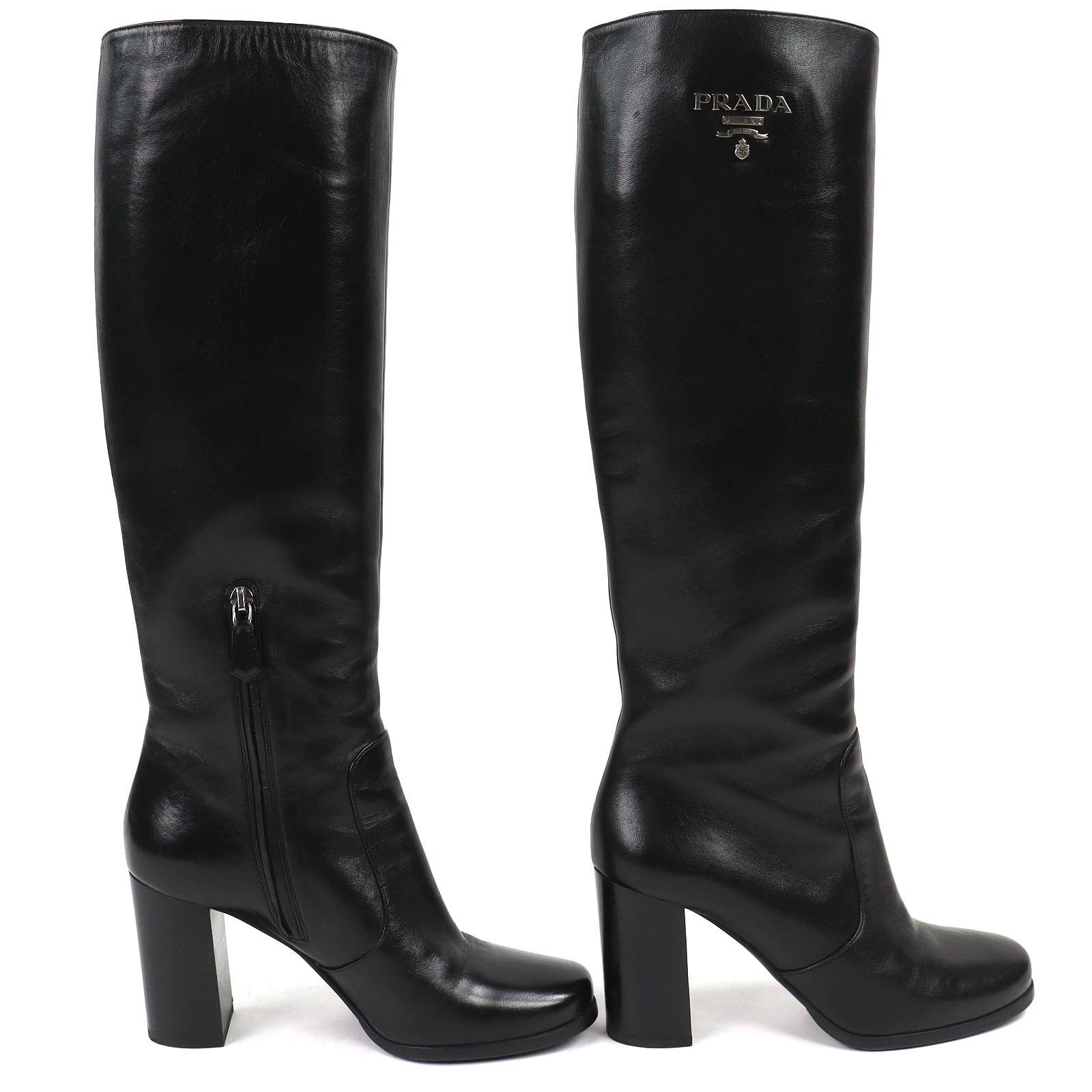 Prada Prada Prada Leather Boots Leather Shoes DUTY FREE for USA Size ONE SIZE - 4 Thumbnail