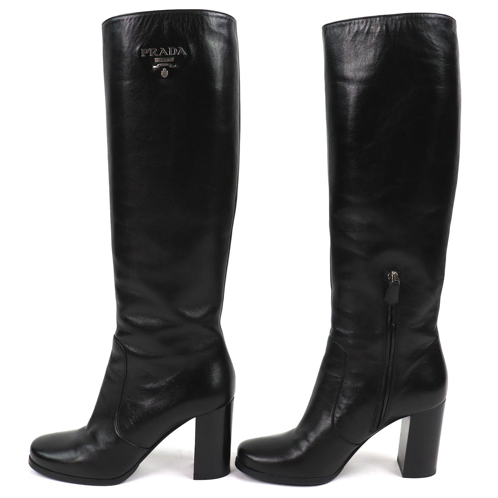 Prada Prada Prada Leather Boots Leather Shoes DUTY FREE for USA Size ONE SIZE - 3 Thumbnail