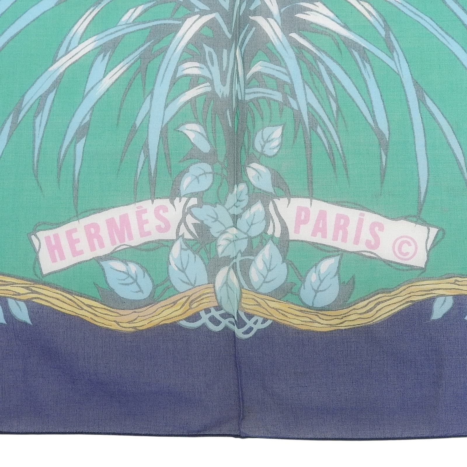 Hermes Hermes Hermes Jungle Love Cotton Stole Textile Scarf DUTY FREE for USA Size ONE SIZE - 8 Thumbnail