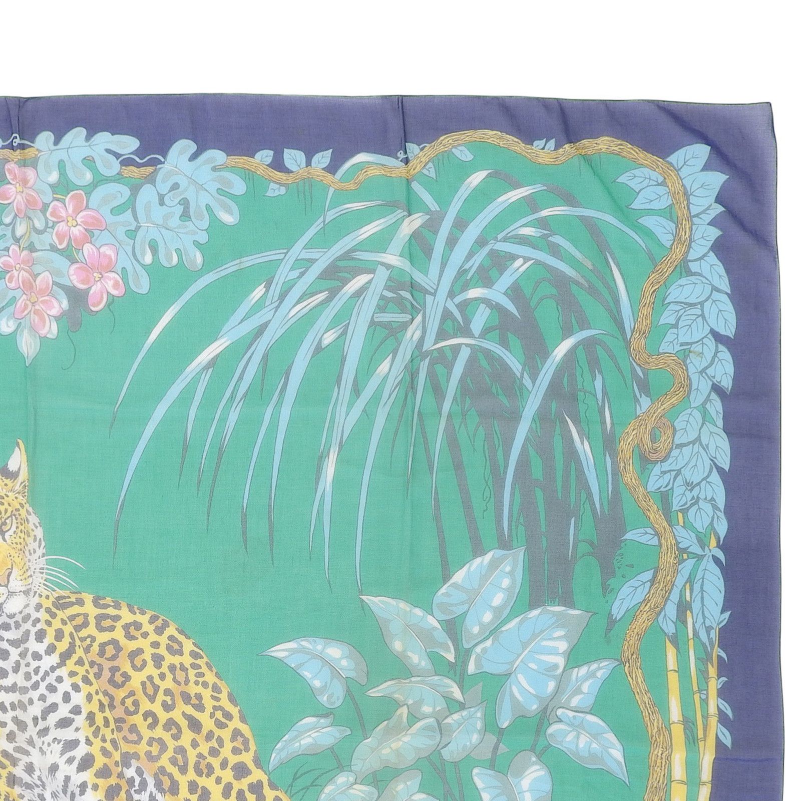 Hermes Hermes Hermes Jungle Love Cotton Stole Textile Scarf DUTY FREE for USA Size ONE SIZE - 5 Thumbnail
