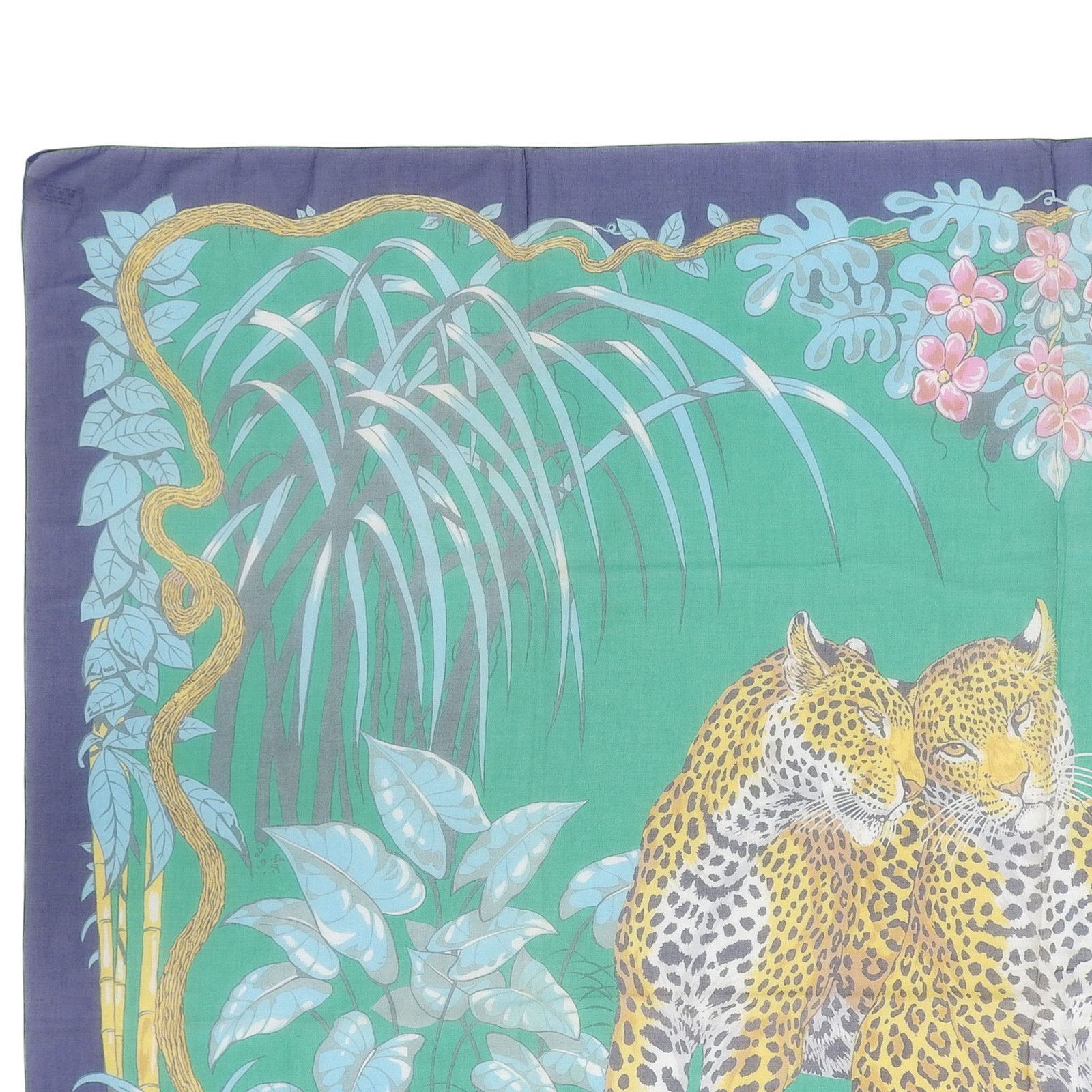 Hermes Hermes Hermes Jungle Love Cotton Stole Textile Scarf DUTY FREE for USA Size ONE SIZE - 4 Thumbnail