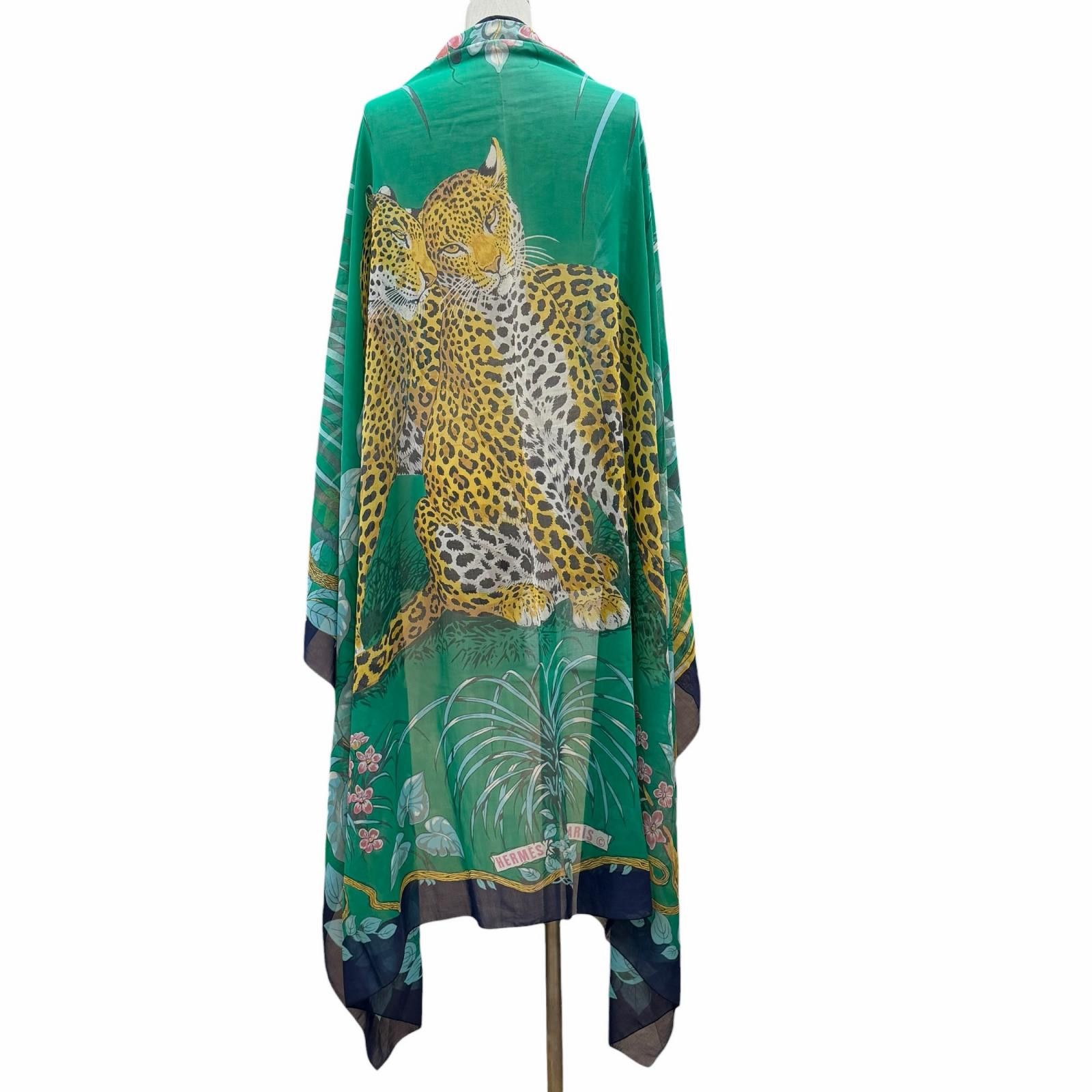 Hermes Hermes Hermes Jungle Love Cotton Stole Textile Scarf DUTY FREE for USA Size ONE SIZE - 3 Thumbnail