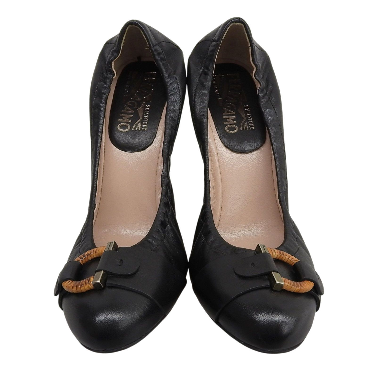 Salvatore Ferragamo Salvatore Ferragamo Salvatore Ferragamo Leather Pumps Leather Shoes DUTY FREE for USA Size ONE SIZE - 3 Thumbnail