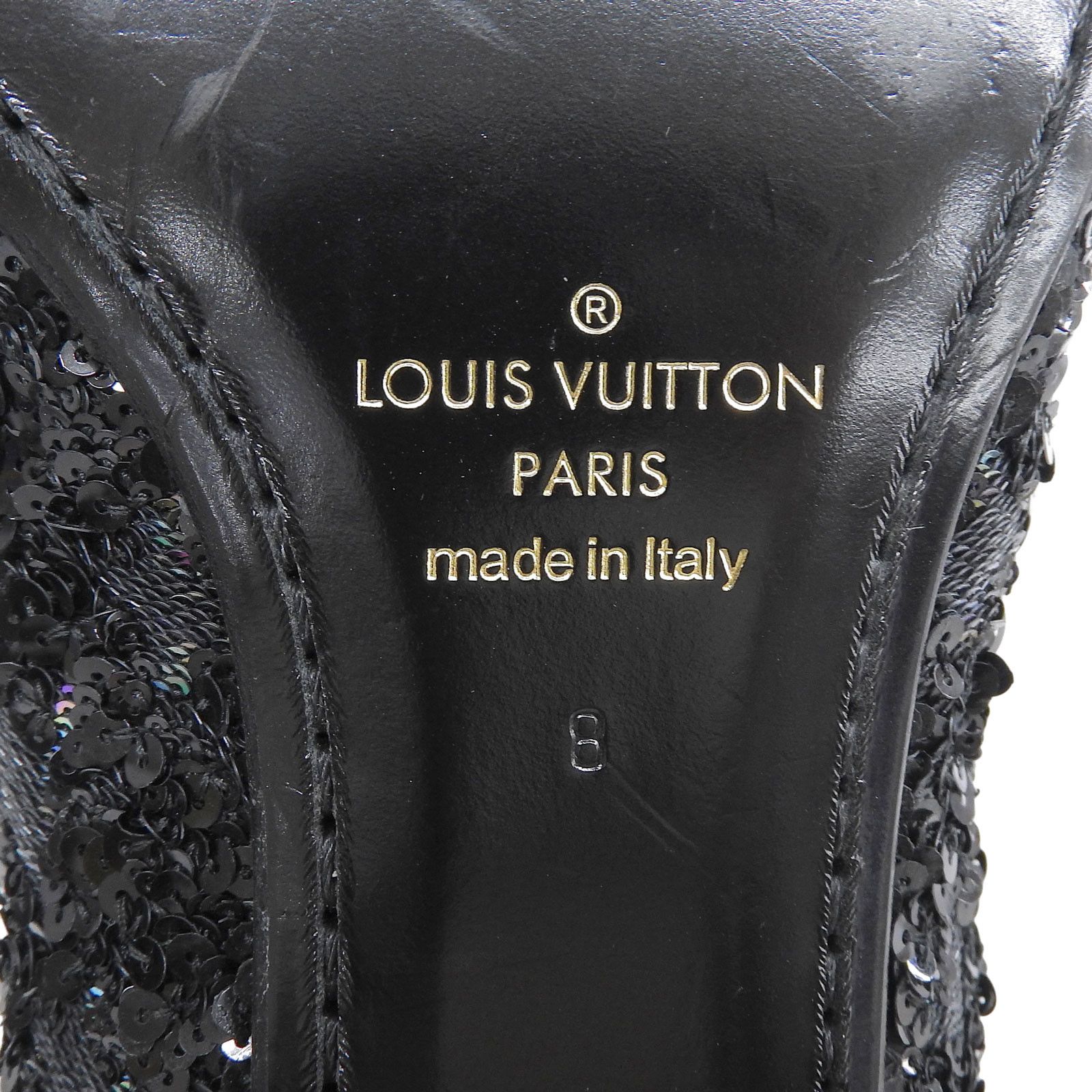 Louis Vuitton Louis Vuitton Louis Vuitton Sequin Monogram Wholecut Shoes Textile Shoes DUTY FREE for USA Size ONE SIZE - 8 Thumbnail