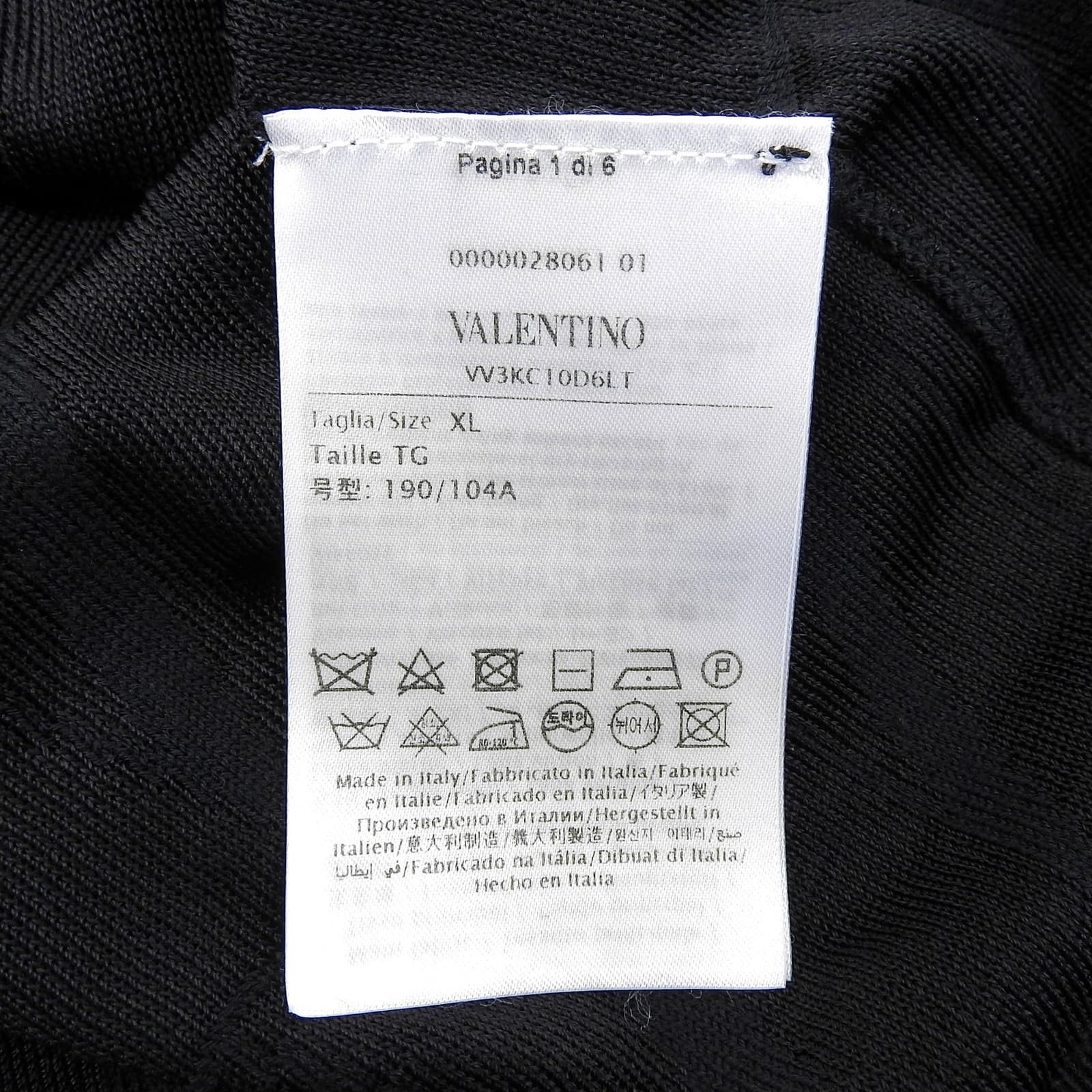 Valentino Valentino Valentino Wool Knit Top Textile Tops VV3KC10D6LT DUTY FREE for USA Size ONE SIZE - 6 Thumbnail