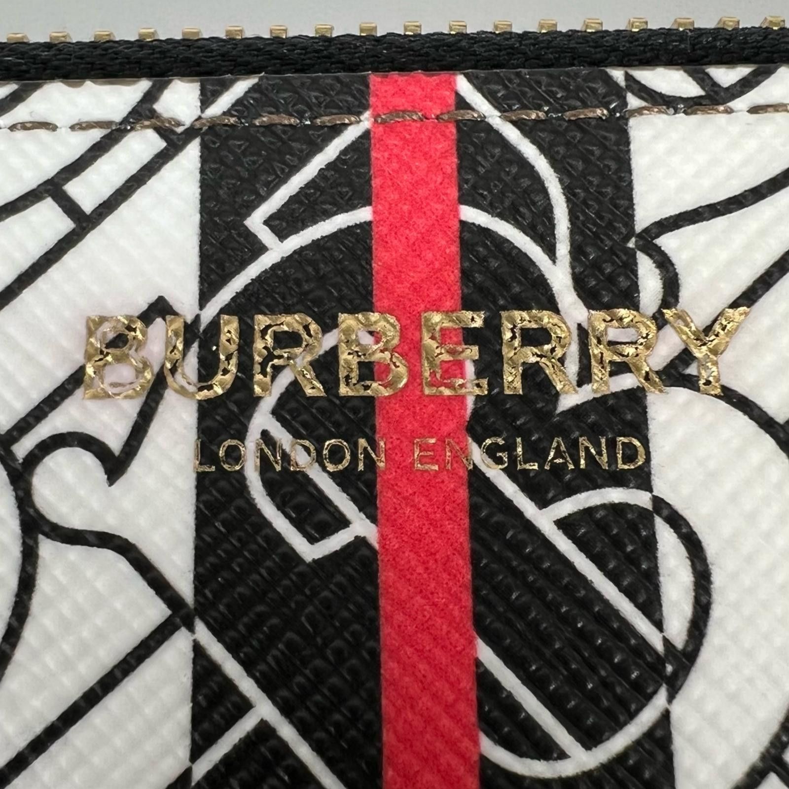 Burberry Burberry Burberry TB Monogram Stripe Cotton Clutch Bag Textile Clutch Bag DUTY FREE for USA Size ONE SIZE - 9 Thumbnail
