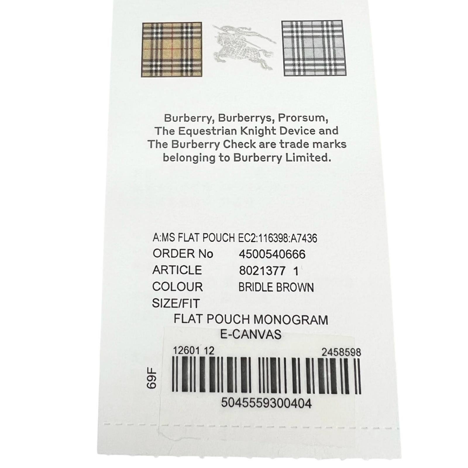 Burberry Burberry Burberry TB Monogram Stripe Cotton Clutch Bag Textile Clutch Bag DUTY FREE for USA Size ONE SIZE - 14 Thumbnail