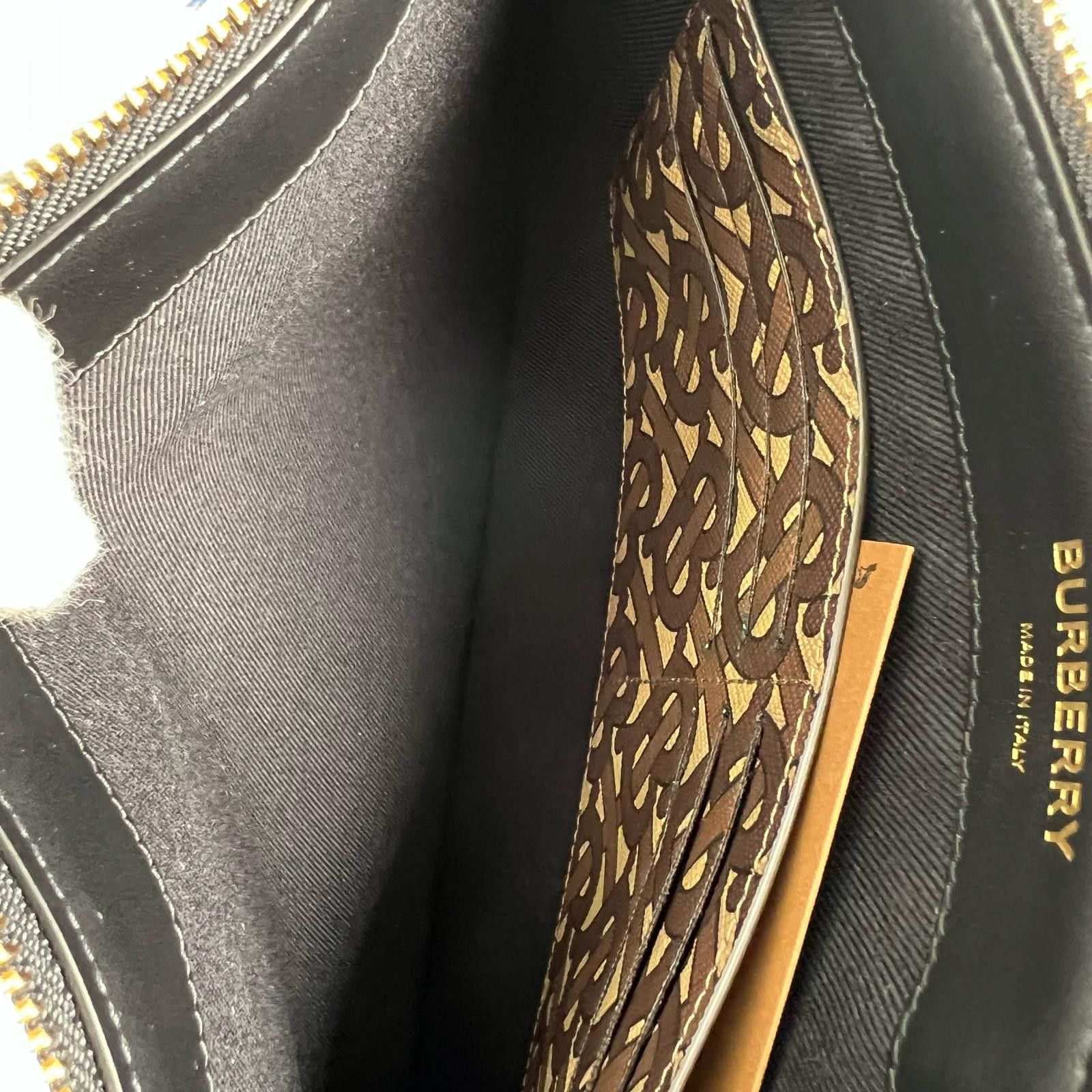 Burberry Burberry Burberry TB Monogram Stripe Cotton Clutch Bag Textile Clutch Bag DUTY FREE for USA Size ONE SIZE - 5 Thumbnail
