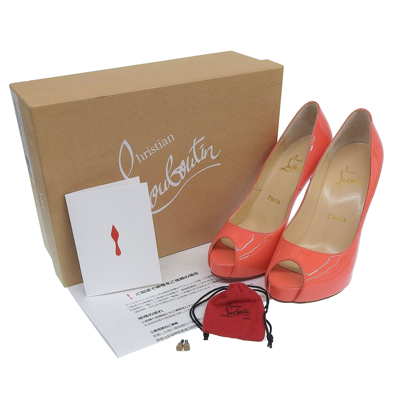 Christian Louboutin Christian Louboutin Christian Louboutin Patent Leather Pumps Leather Shoes DUTY FREE for USA Size ONE SIZE - 2 Thumbnail