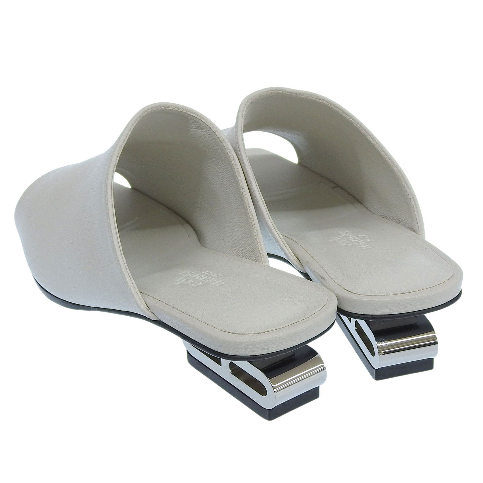 Hermes Hermes Hermes Idole Leather Mules Leather Shoes DUTY FREE for USA Size ONE SIZE - 4 Thumbnail