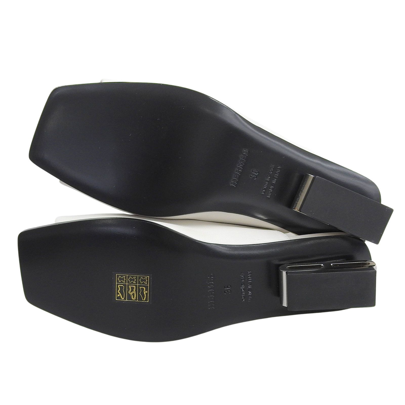 Hermes Hermes Hermes Idole Leather Mules Leather Shoes DUTY FREE for USA Size ONE SIZE - 6 Thumbnail