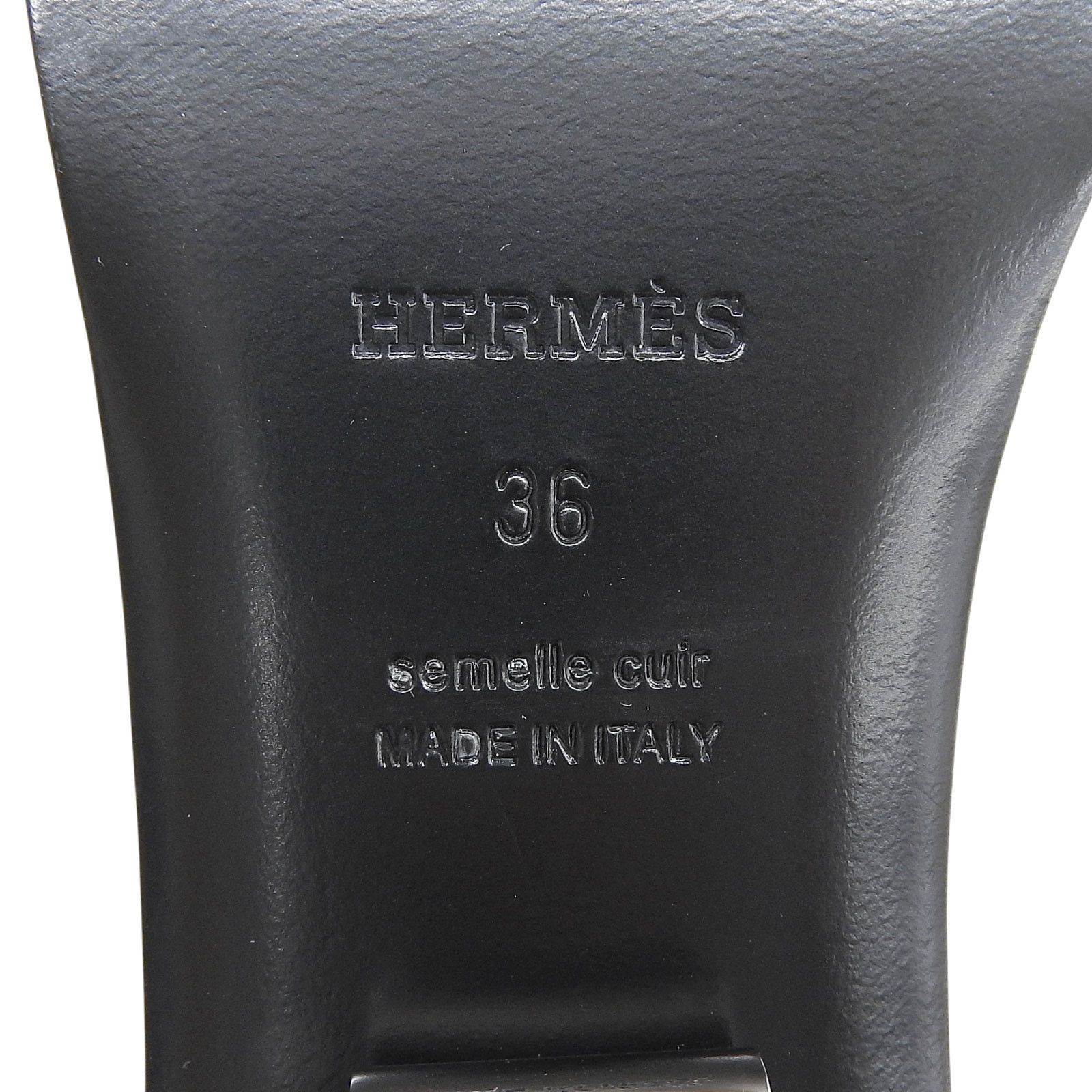 Hermes Hermes Hermes Idole Leather Mules Leather Shoes DUTY FREE for USA Size ONE SIZE - 9 Thumbnail