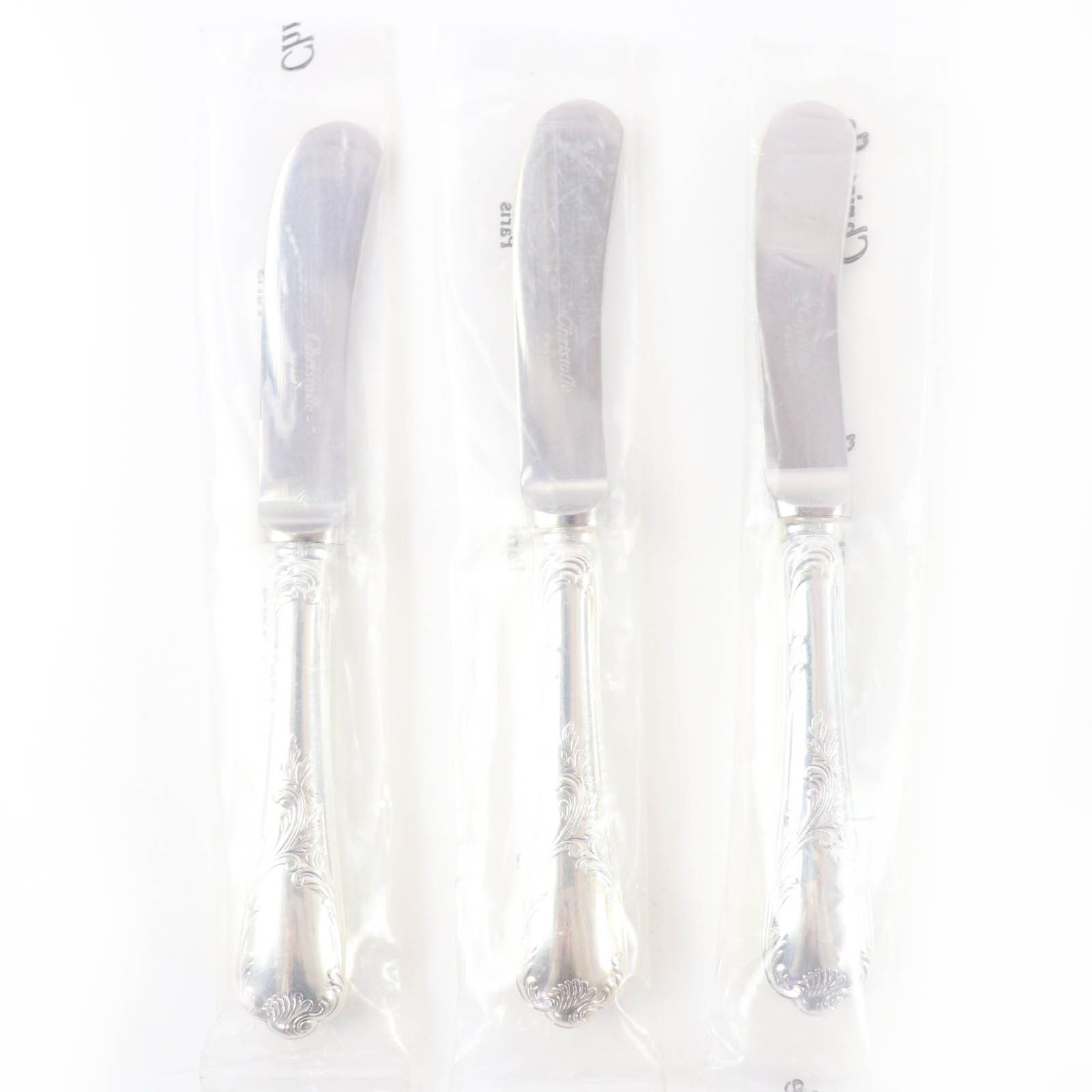 Other Other Christofle Marly Silver Butter Knife 3 Piece Set Precious Metal Other DUTY FREE for USA Size ONE SIZE - 2 Thumbnail