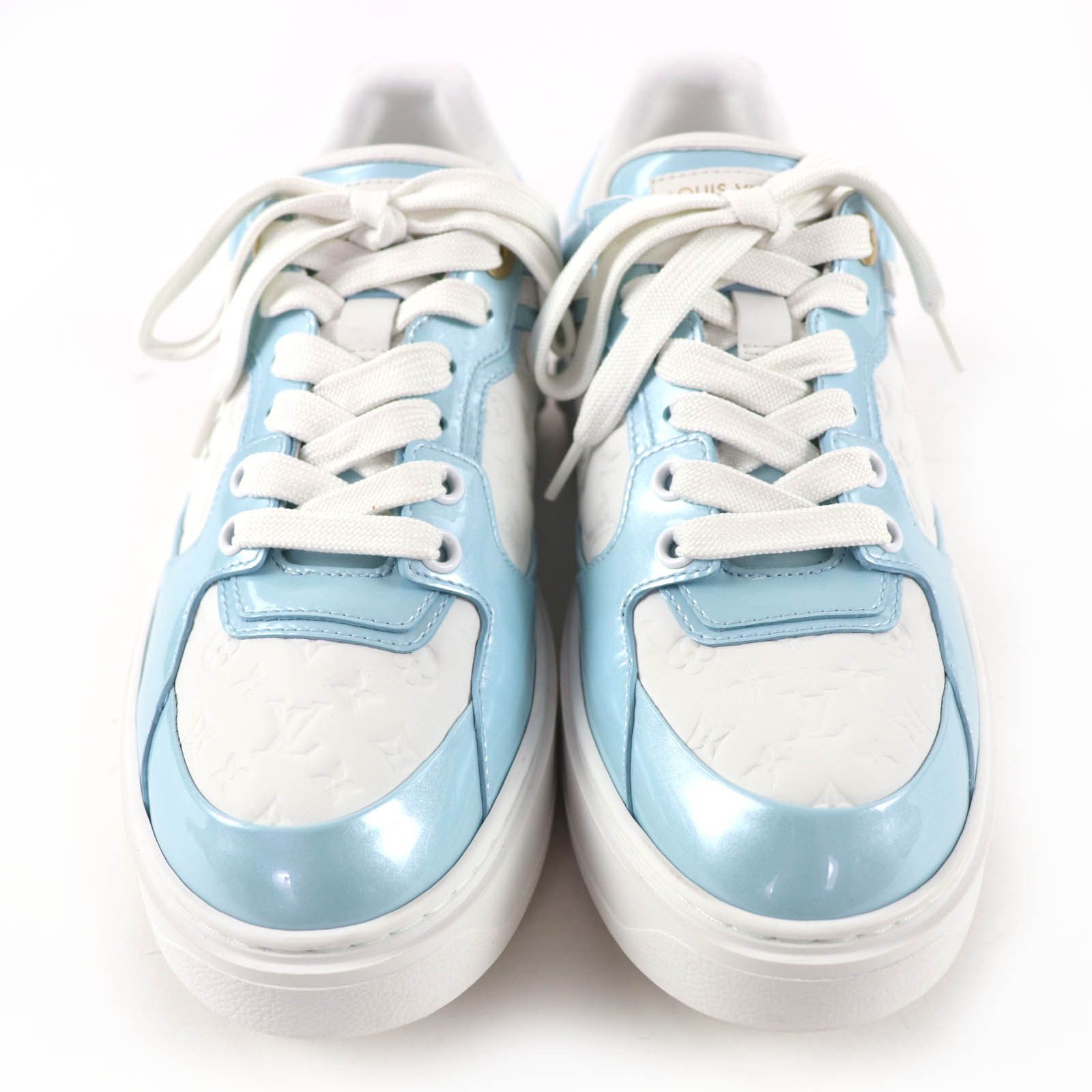 Louis Vuitton Louis Vuitton Louis Vuitton Monogram Leather Sneakers Leather Shoes DUTY FREE for USA Size ONE SIZE - 3 Thumbnail
