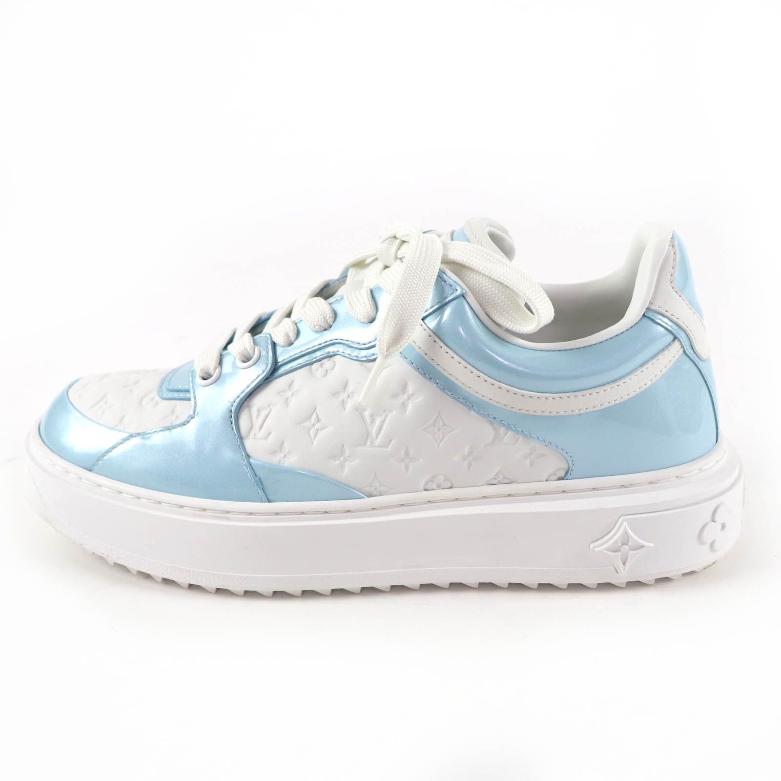 Louis Vuitton Louis Vuitton Louis Vuitton Monogram Leather Sneakers Leather Shoes DUTY FREE for USA Size ONE SIZE - 4 Thumbnail