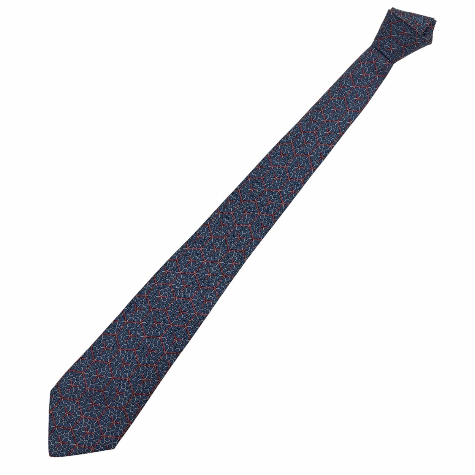 Hermes Hermes Hermes Silk Tie Textile Necktie DUTY FREE for USA Size ONE SIZE - 2 Thumbnail